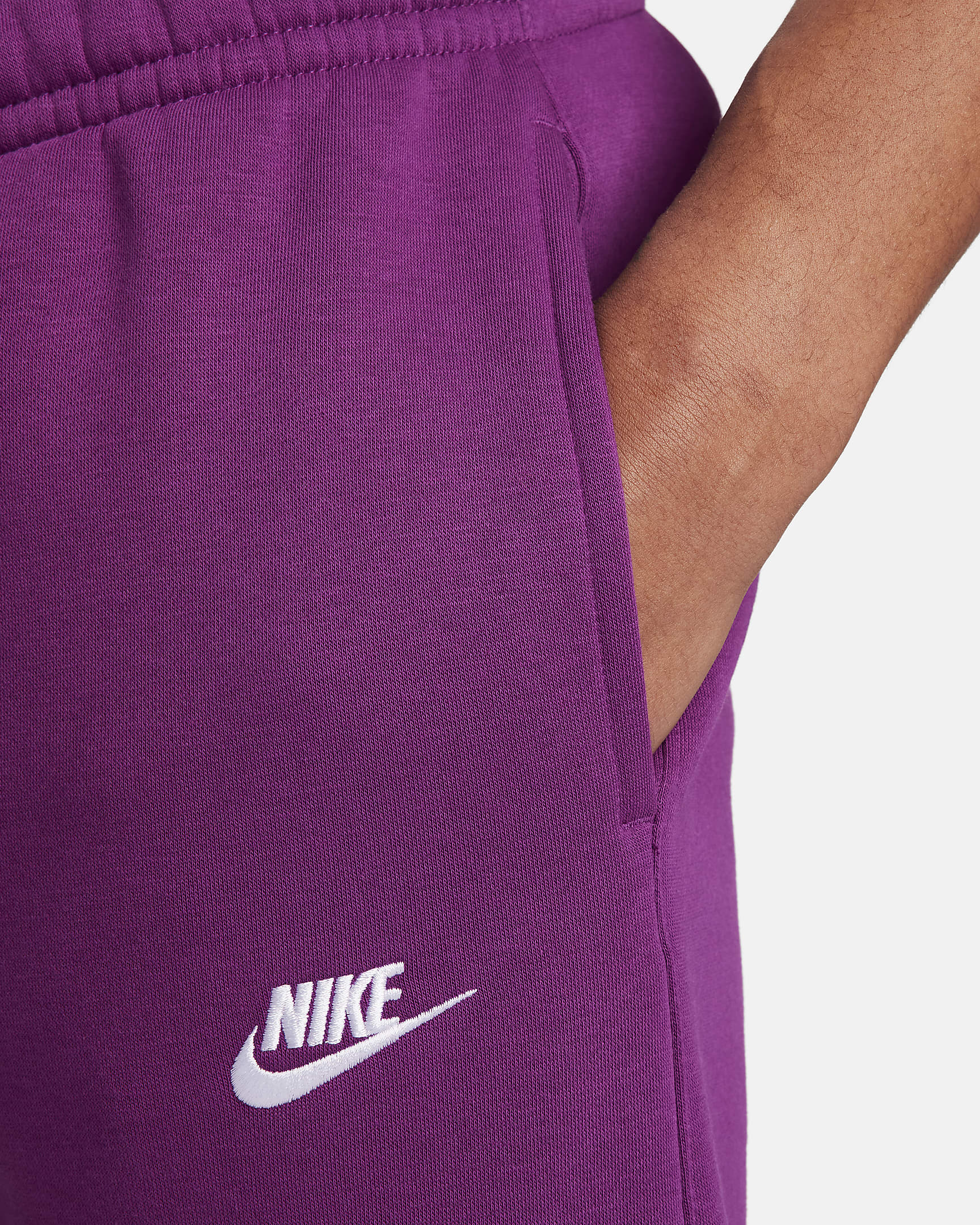 Joggers Nike Sportswear Club Fleece - Violeta viotech/Violeta viotech/Blanco