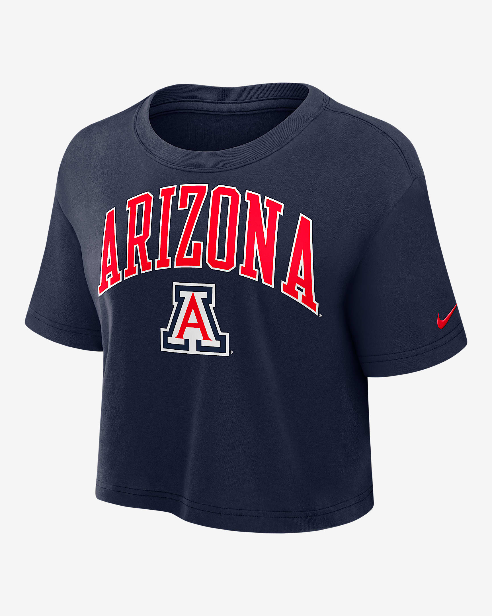 Arizona Athletic Prep Arch Women's Nike Dri-FIT College Cropped T-Shirt - Navy