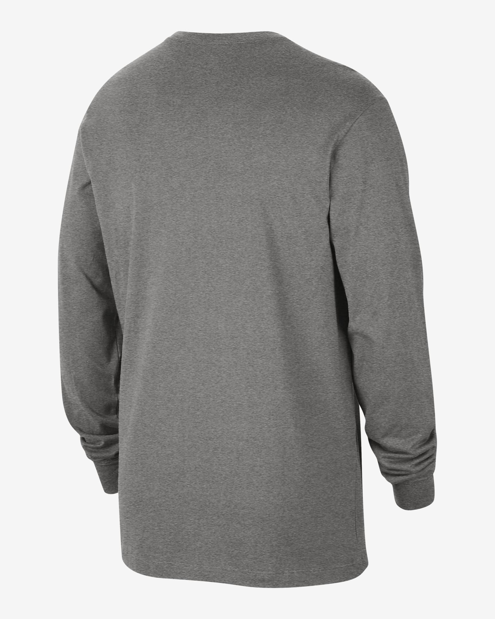 Tennessee Fast Break Men's Nike College Long-Sleeve T-Shirt - Dark Grey Heather