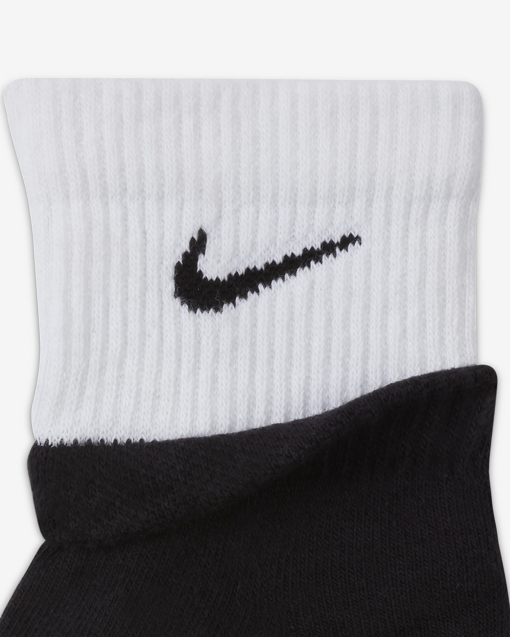 Nike Everyday Plus Cushioned Training Ankle Socks - Black/White/Black