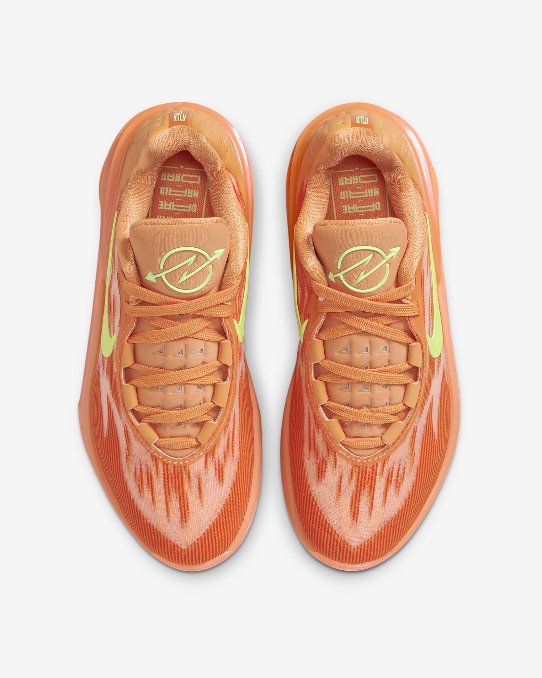 Nike G.T. Cut 2 "Arike Ogunbowale" Basketball Shoes - Bright Mandarin/Camellia/Orange Frost/Lime Blast