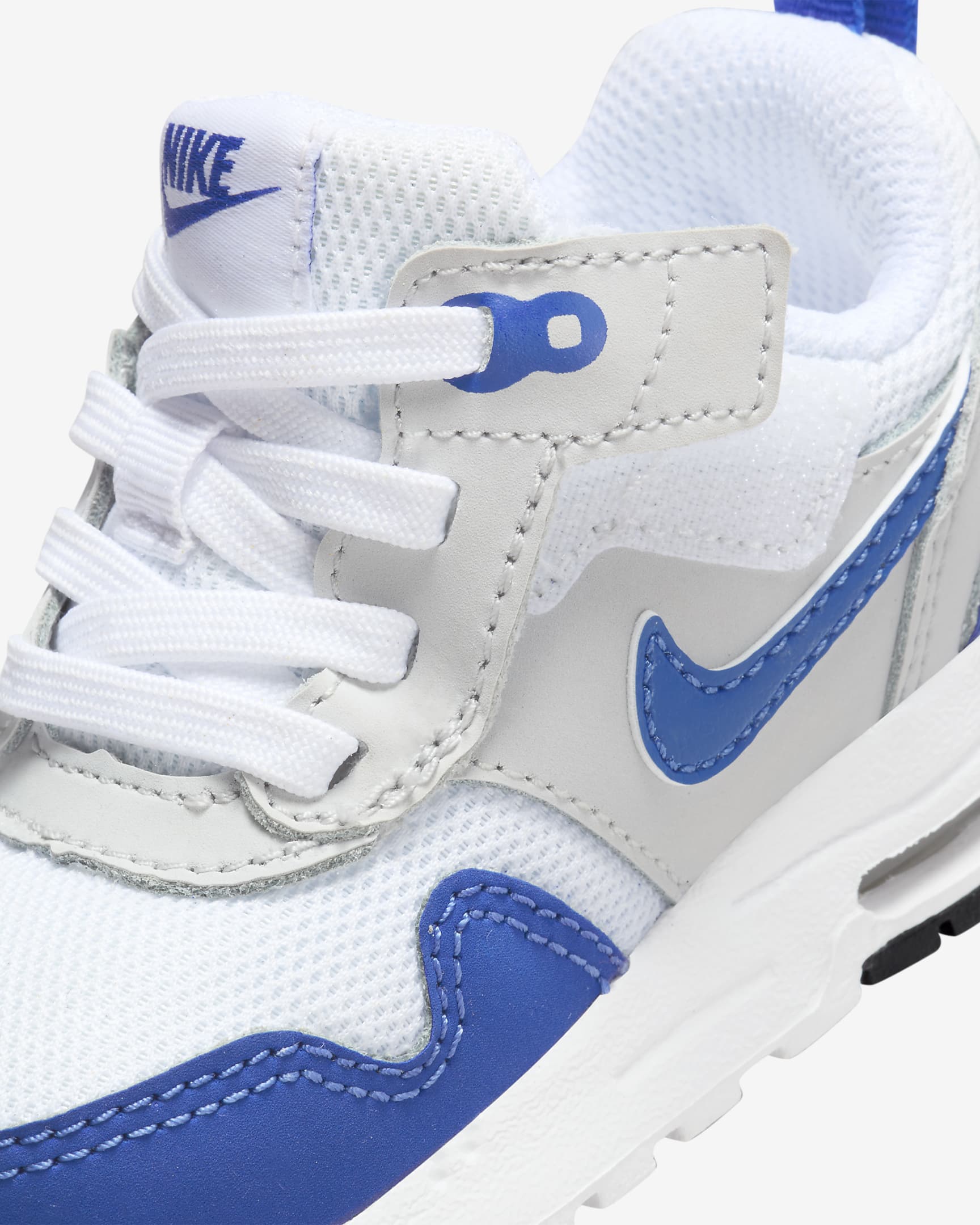 Air Max 1 EasyOn Baby/Toddler Shoes - White/Neutral Grey/Black/Game Royal