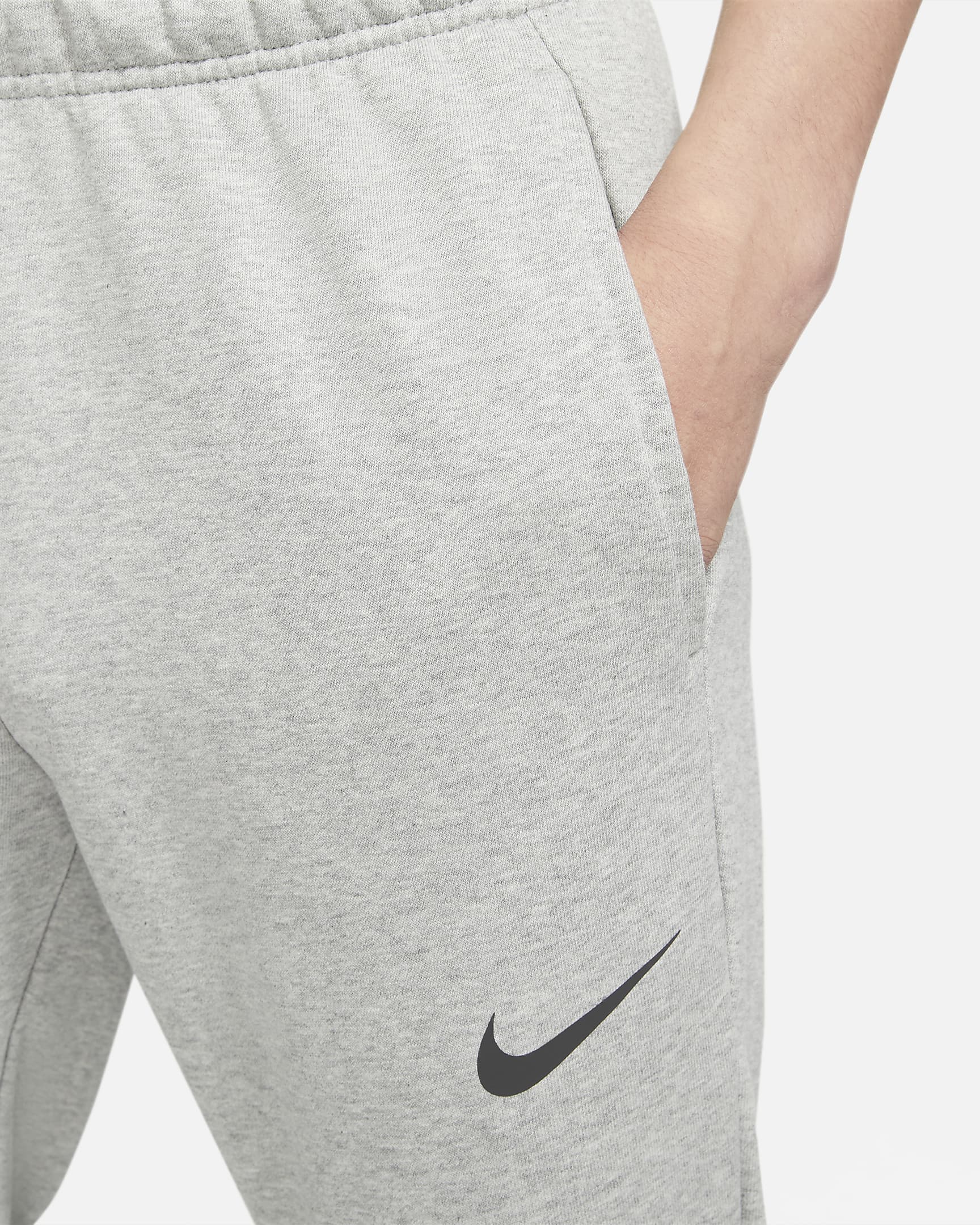 Nike Dri-FIT Men's Tapered Training Pants - Dark Grey Heather/Black