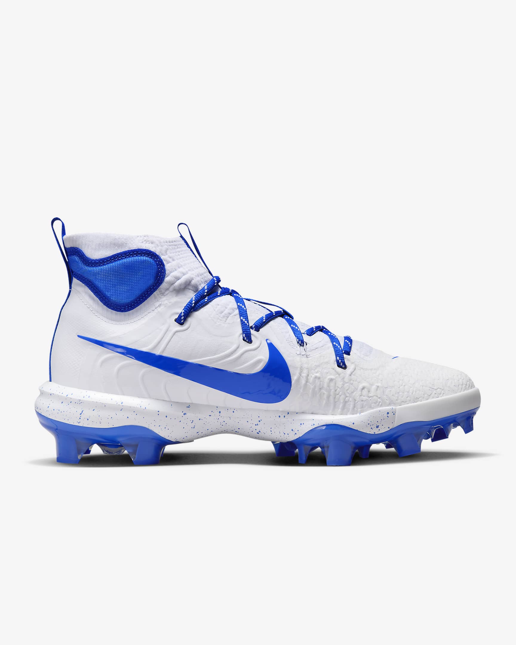 Nike Alpha Huarache NXT MCS Men's Baseball Cleats - White/Hyper Royal