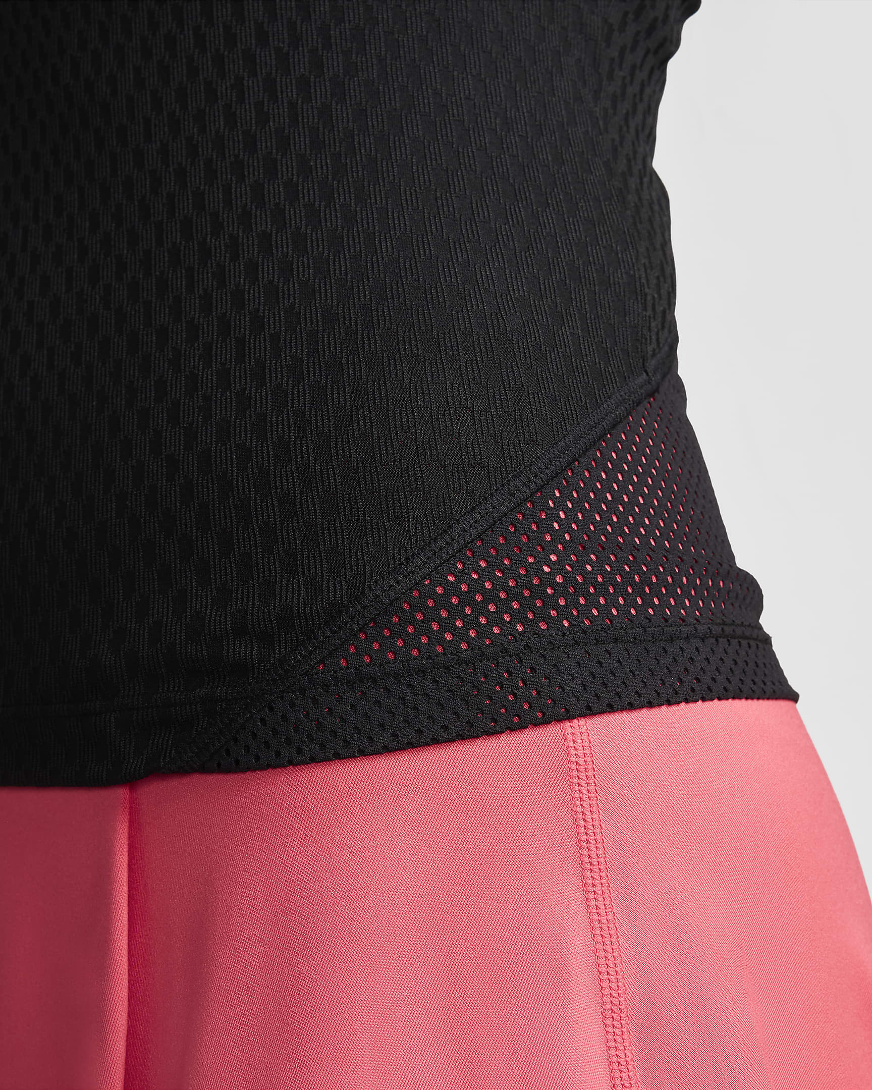 เสื้อกล้ามเทนนิส Dri-FIT ผู้หญิง NikeCourt Slam - ดำ/ดำ/ดำ/Light Wild Mango