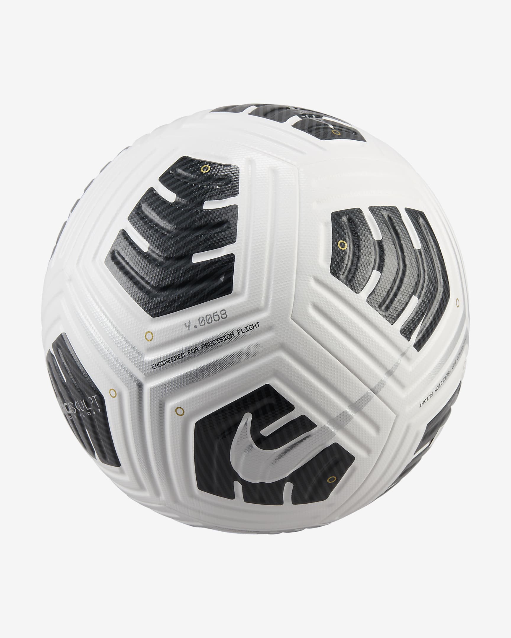 Nike Club Elite Soccer Ball - White/Black/Metallic Silver