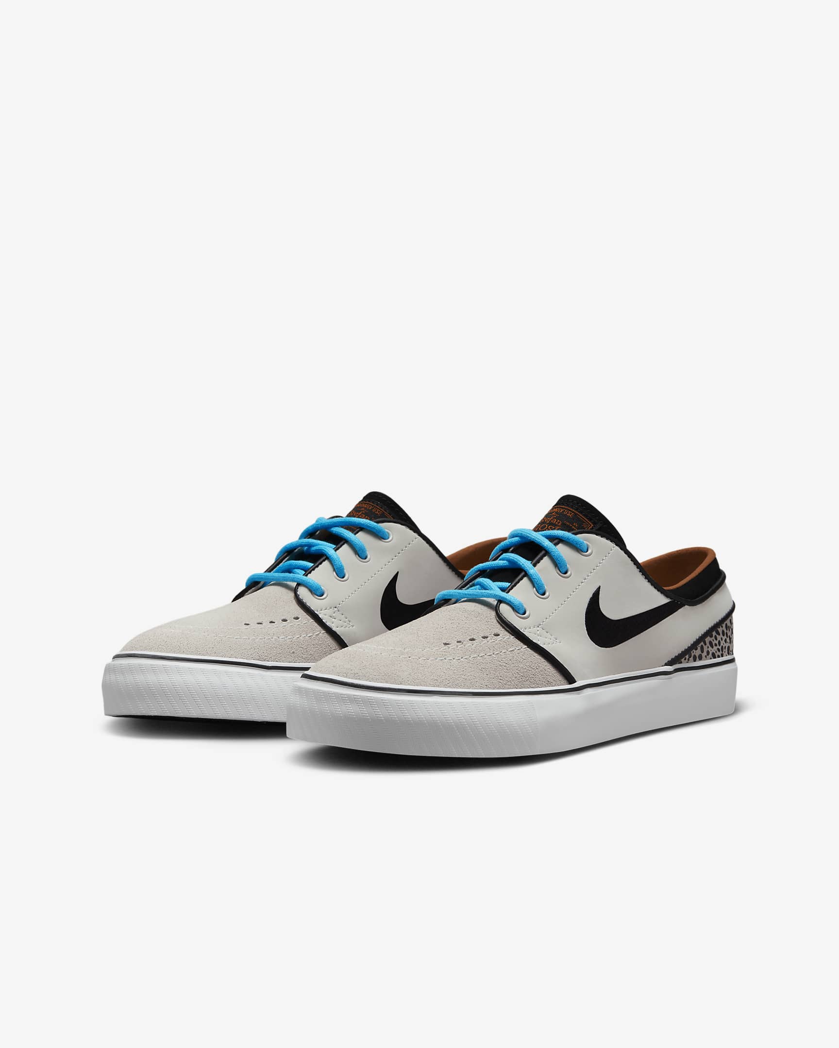 Tenis de skateboarding para niños grandes Nike SB Janoski Electric - Fantasma/Negro/Monarca/Negro