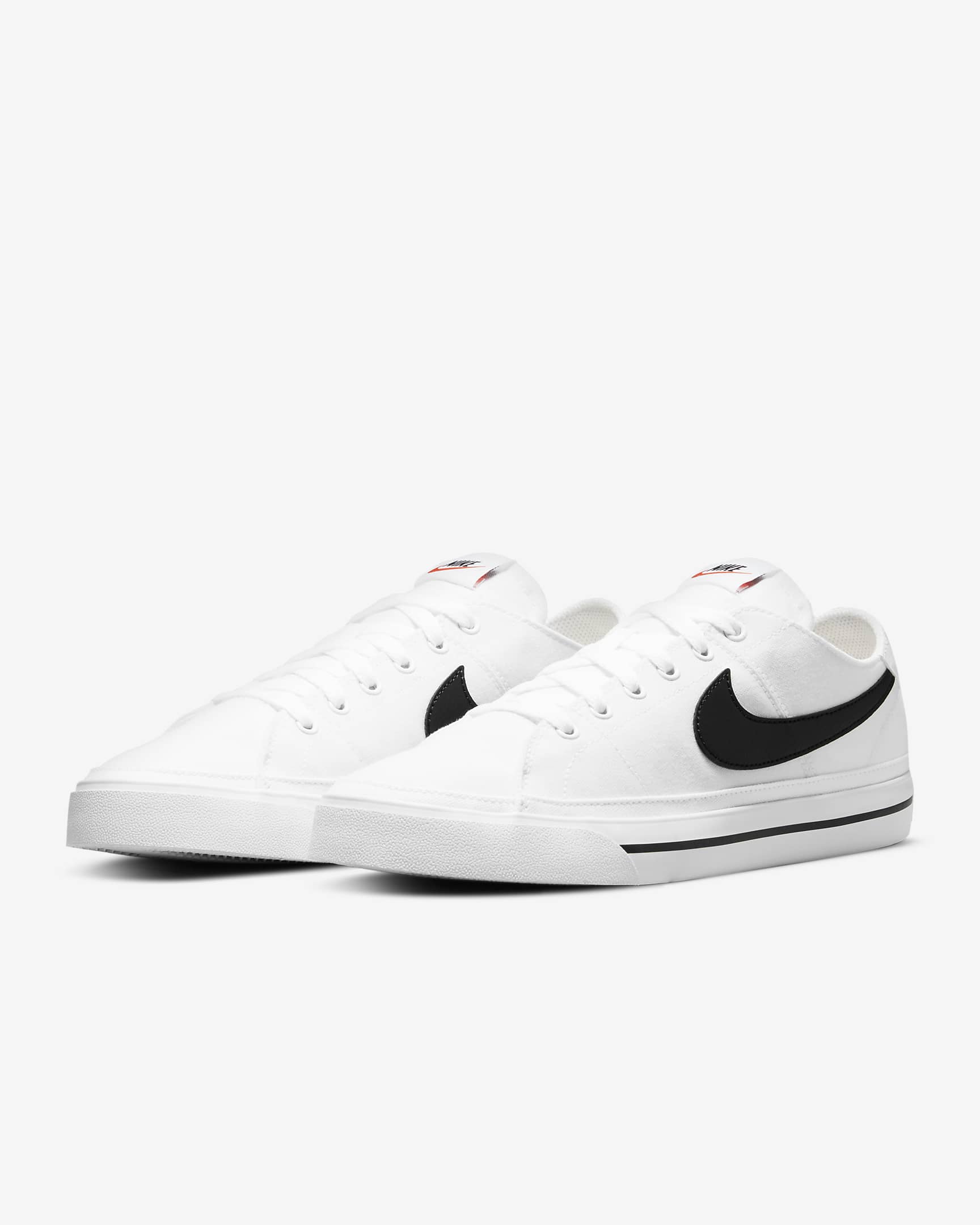 Tenis para hombre Nike Court Legacy Canvas - Blanco/Negro