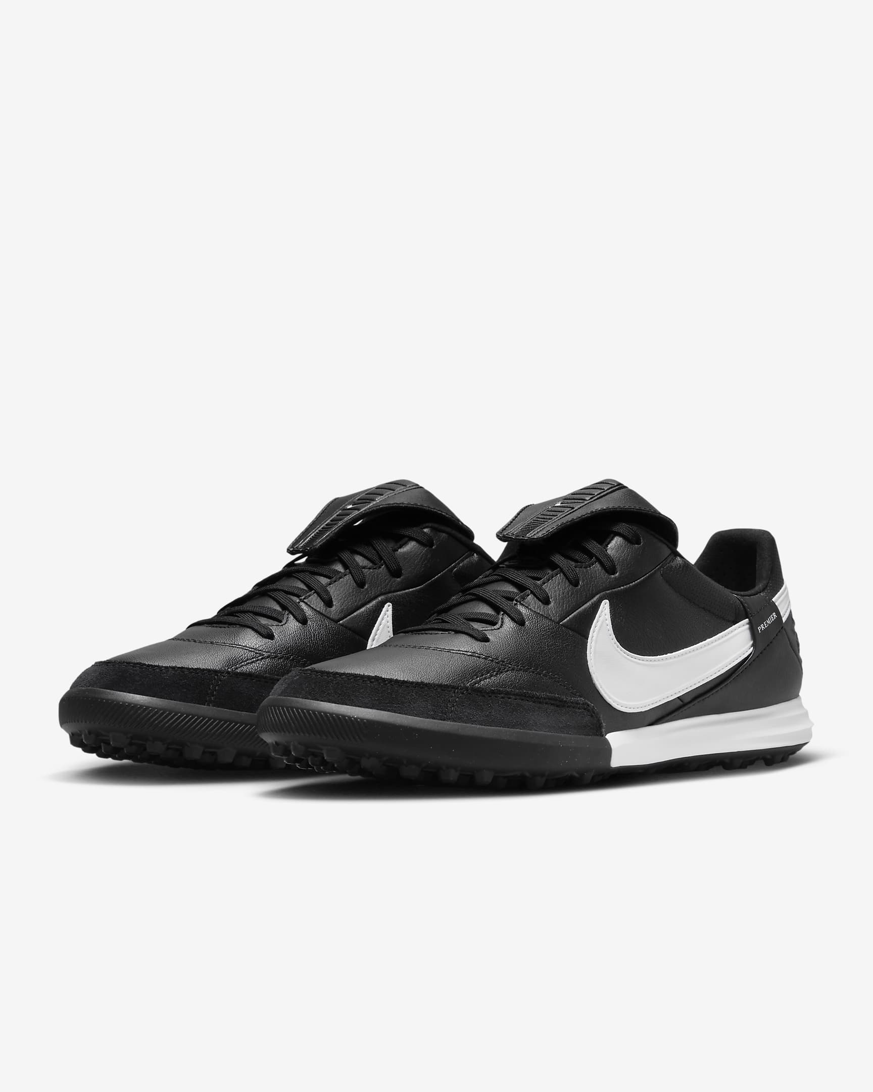 Nike Premier 3 TF Low-Top Football Shoes - Black/White