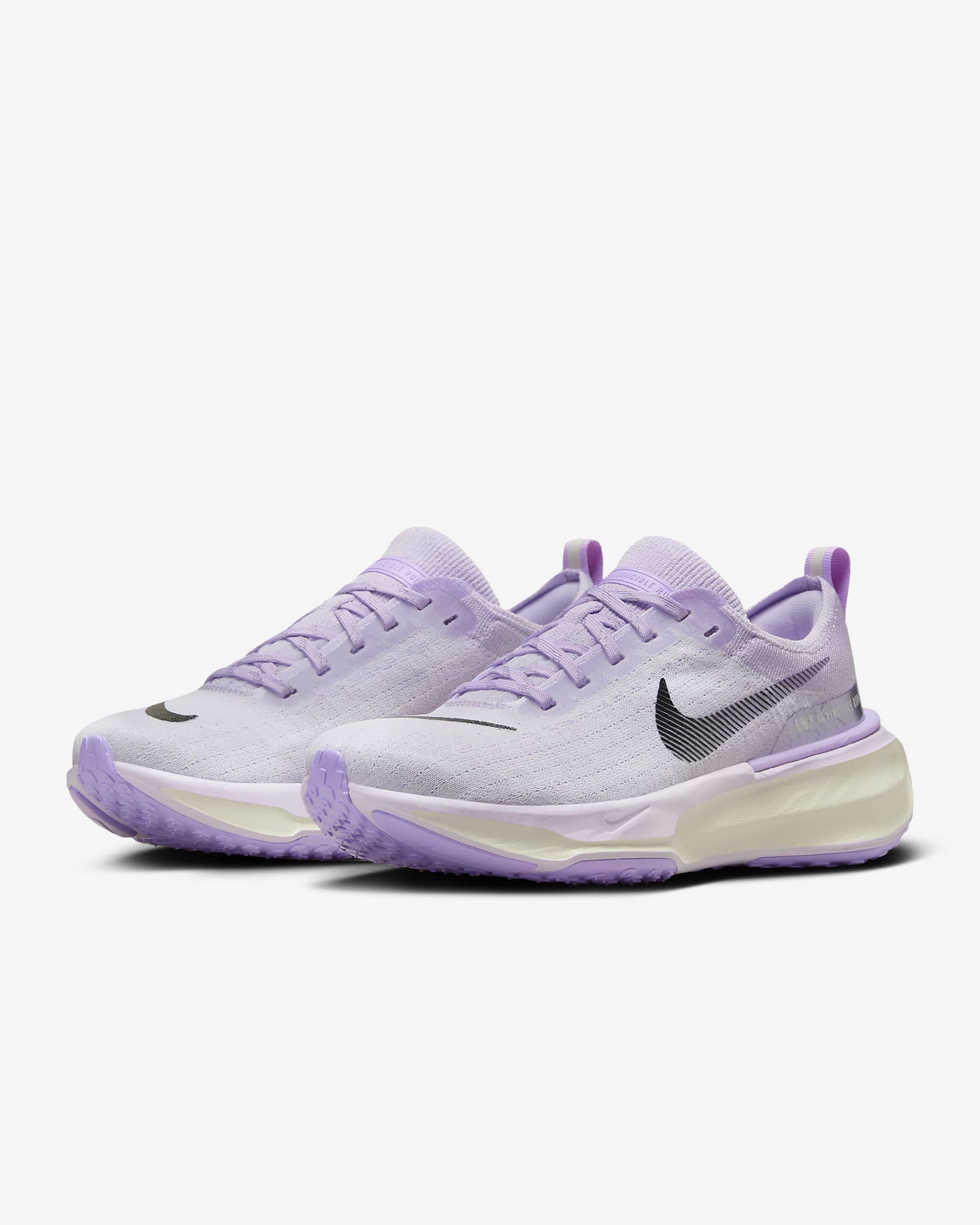 Nike Invincible Run 3 Straßenlaufschuh für Damen - Barely Grape/Lilac Bloom/Sail/Schwarz