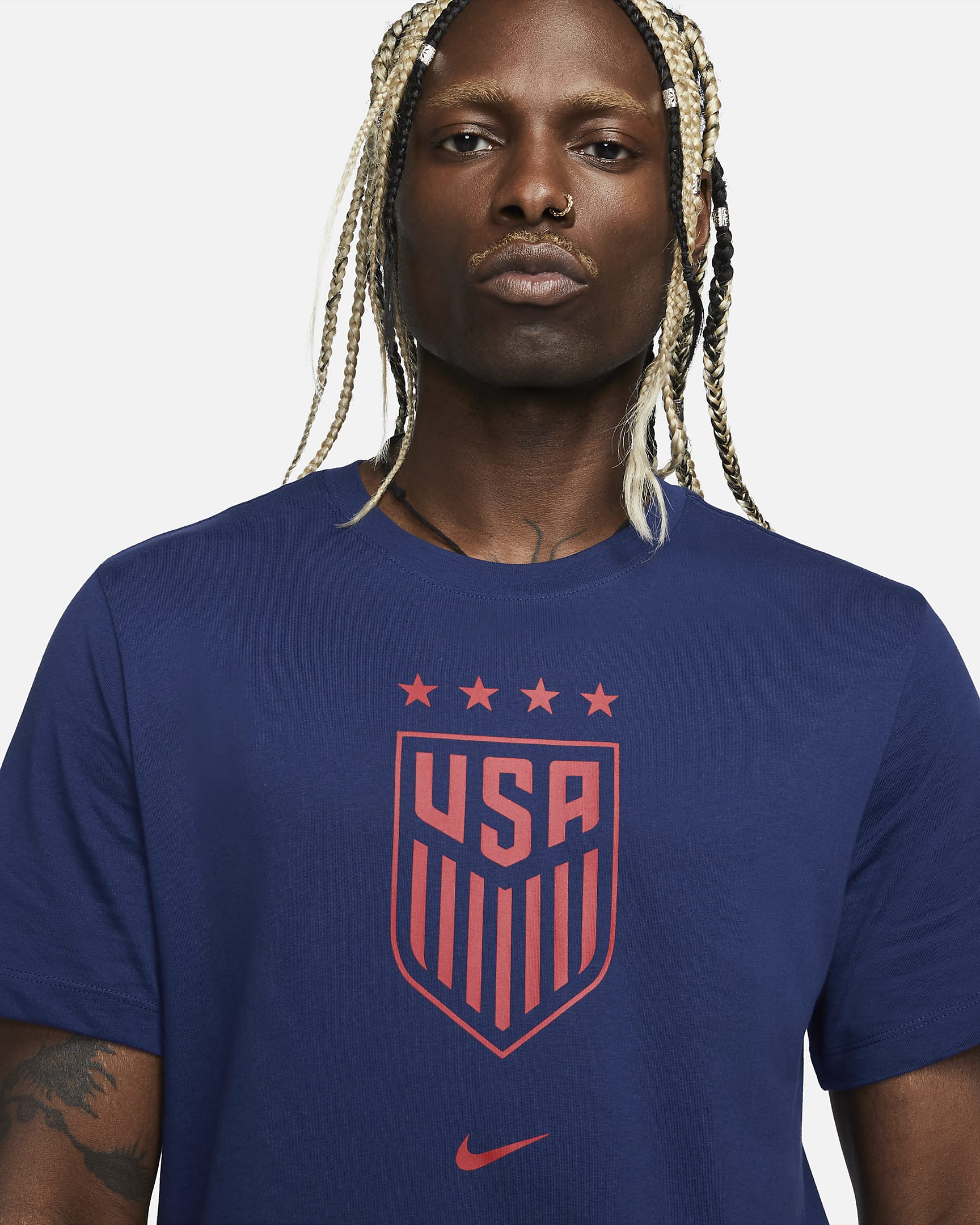 U.S. (4-Star) Men's Soccer T-Shirt - Loyal Blue