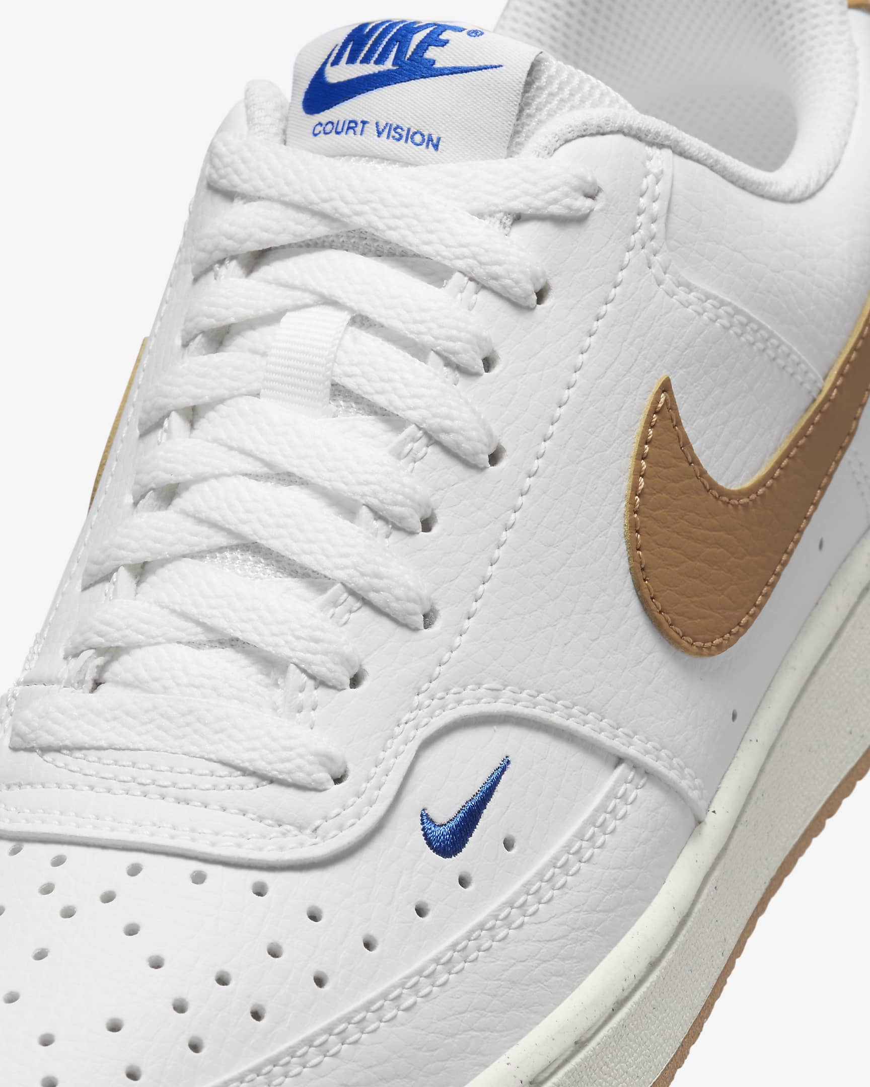 Nike Court Vision Low Next Nature Women's Shoes - White/Game Royal/Sail/Flax