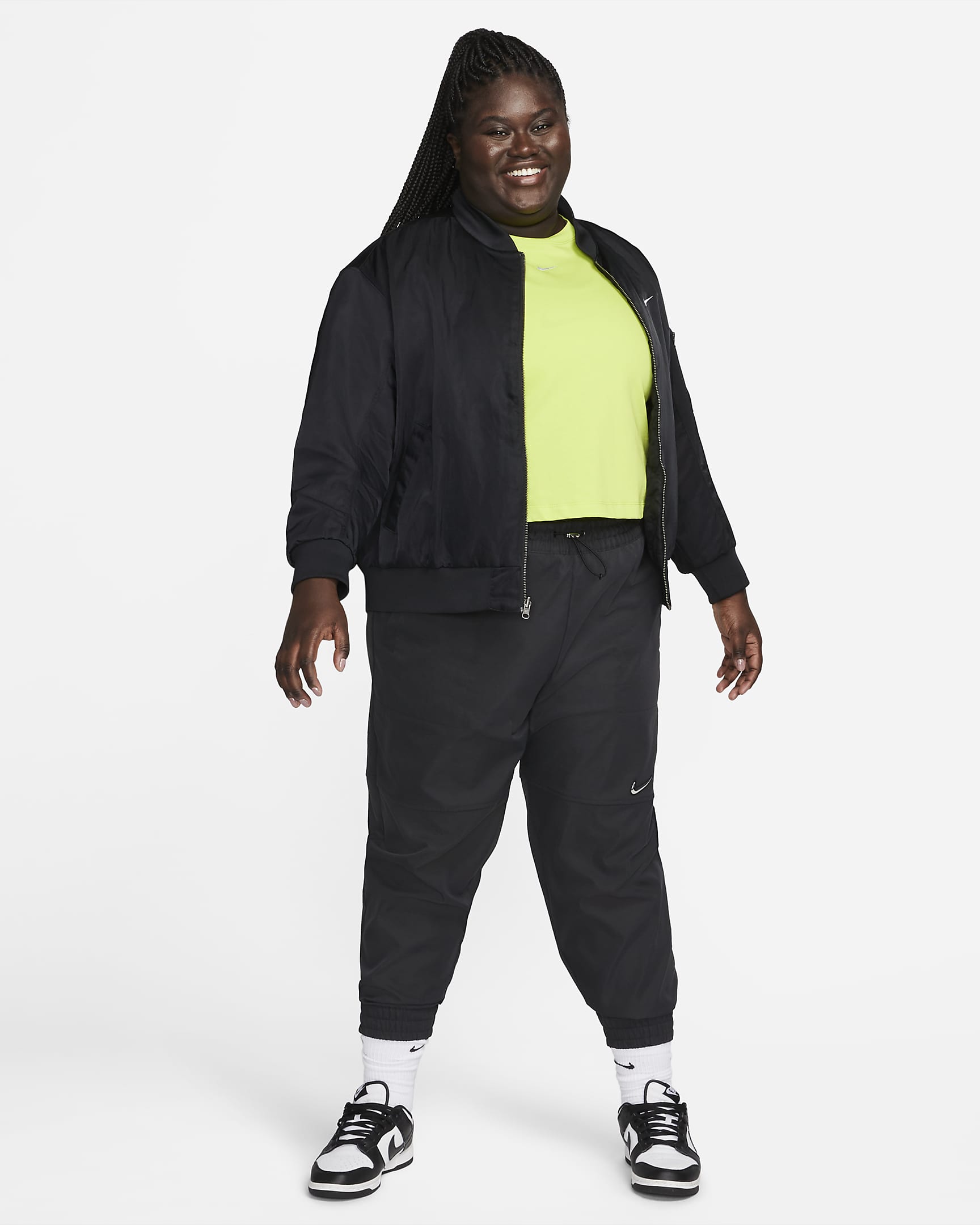 Nike Sportswear Women's Reversible Varsity Bomber Jacket (Plus Size ...