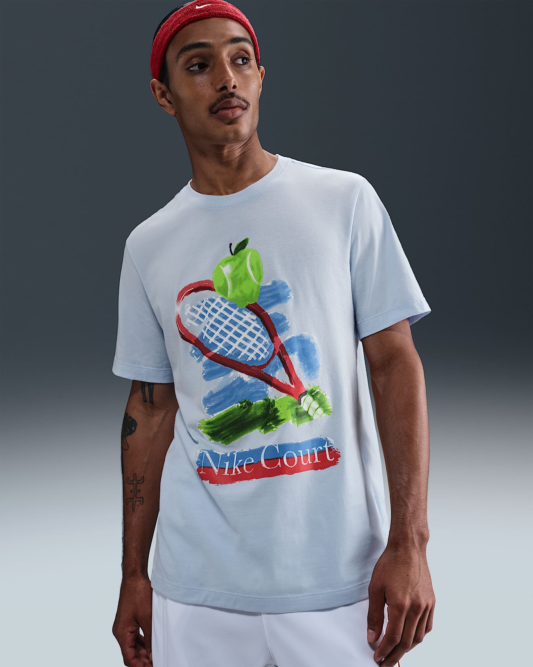NikeCourt Men's Tennis T-Shirt - Celestine Blue