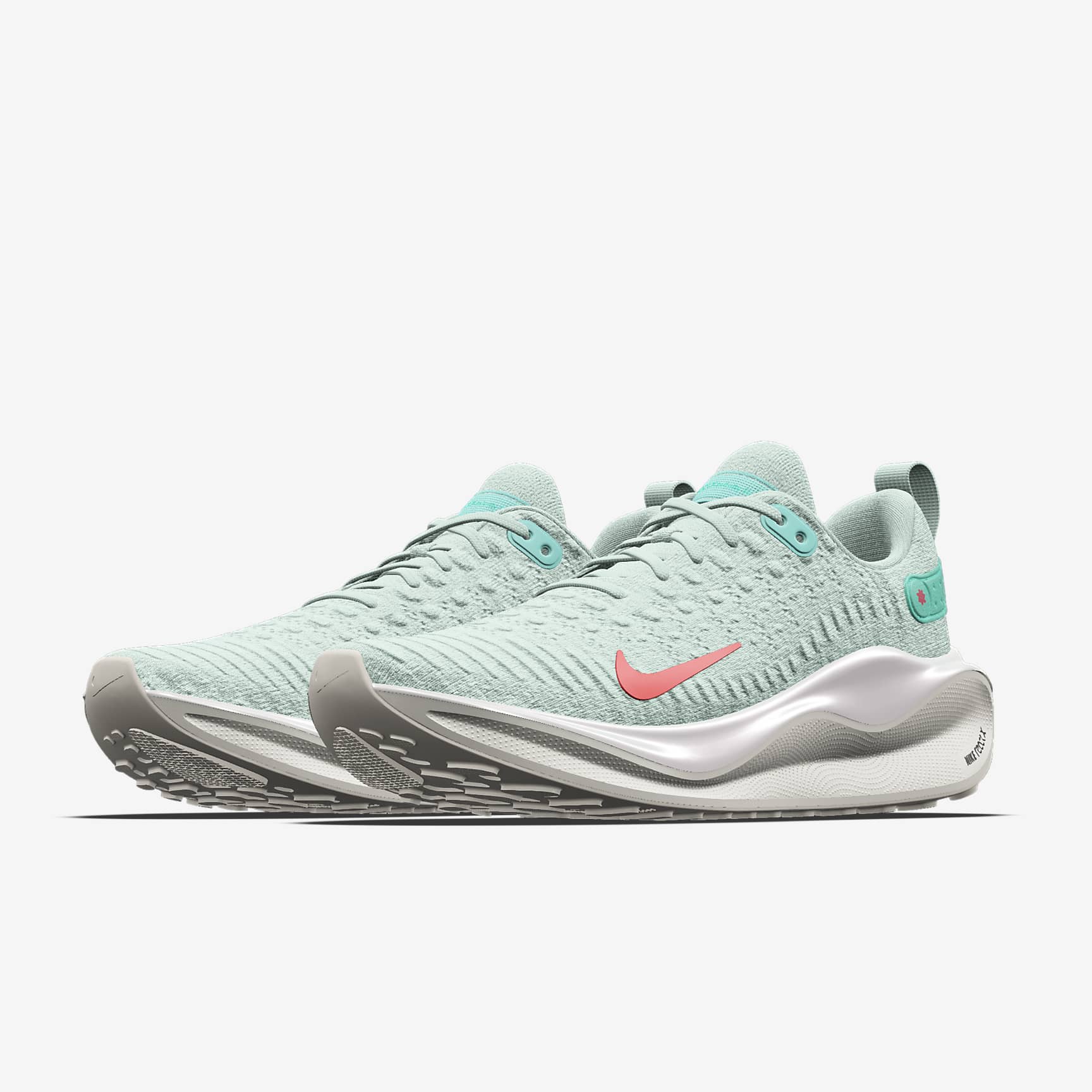 Nike InfinityRN 4 By You Custom Men's Road Running Shoes - Jade Ice/Jade Ice/Jade Ice