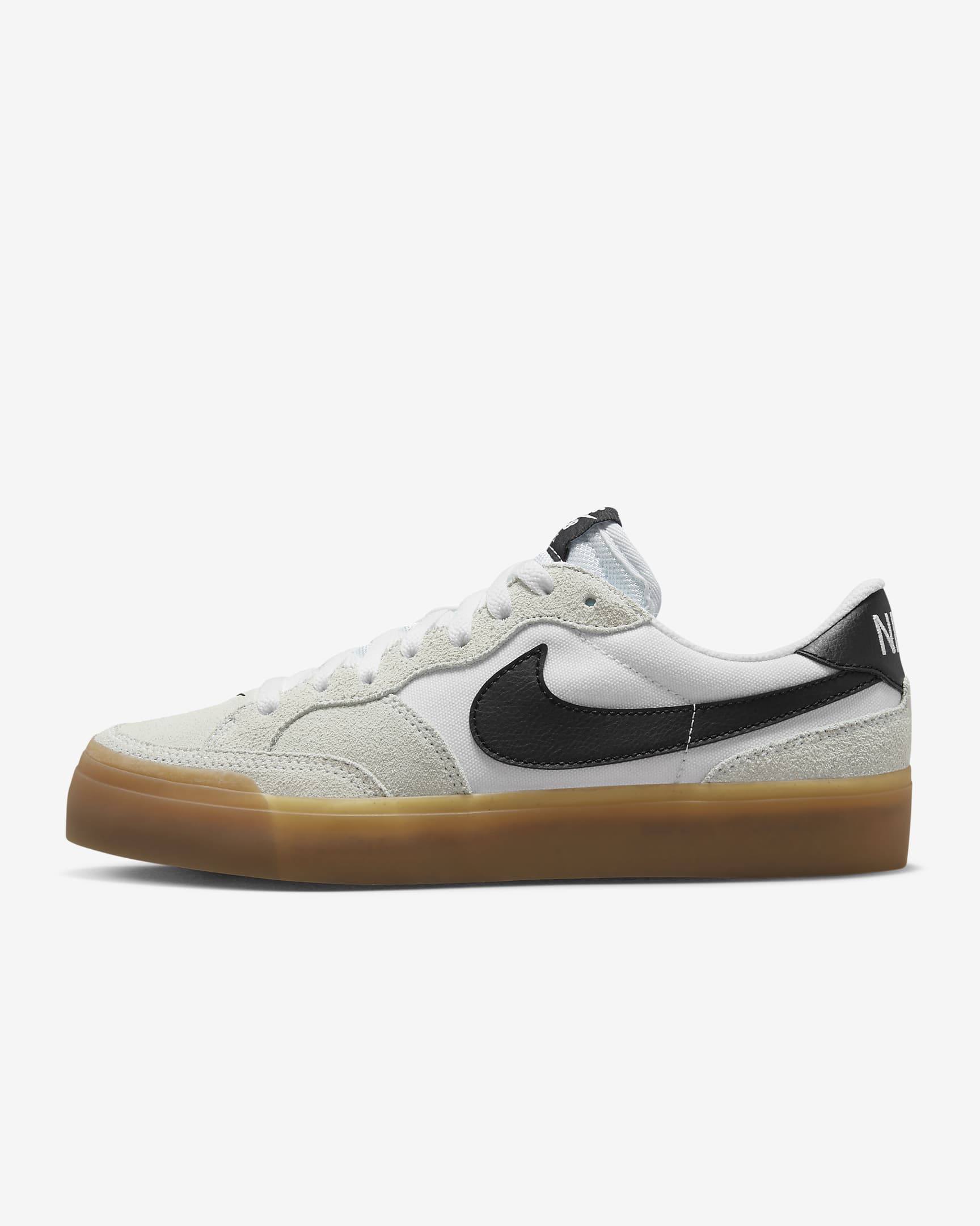 Nike SB Pogo Skate Shoes - White/White/Gum Light Brown/Black