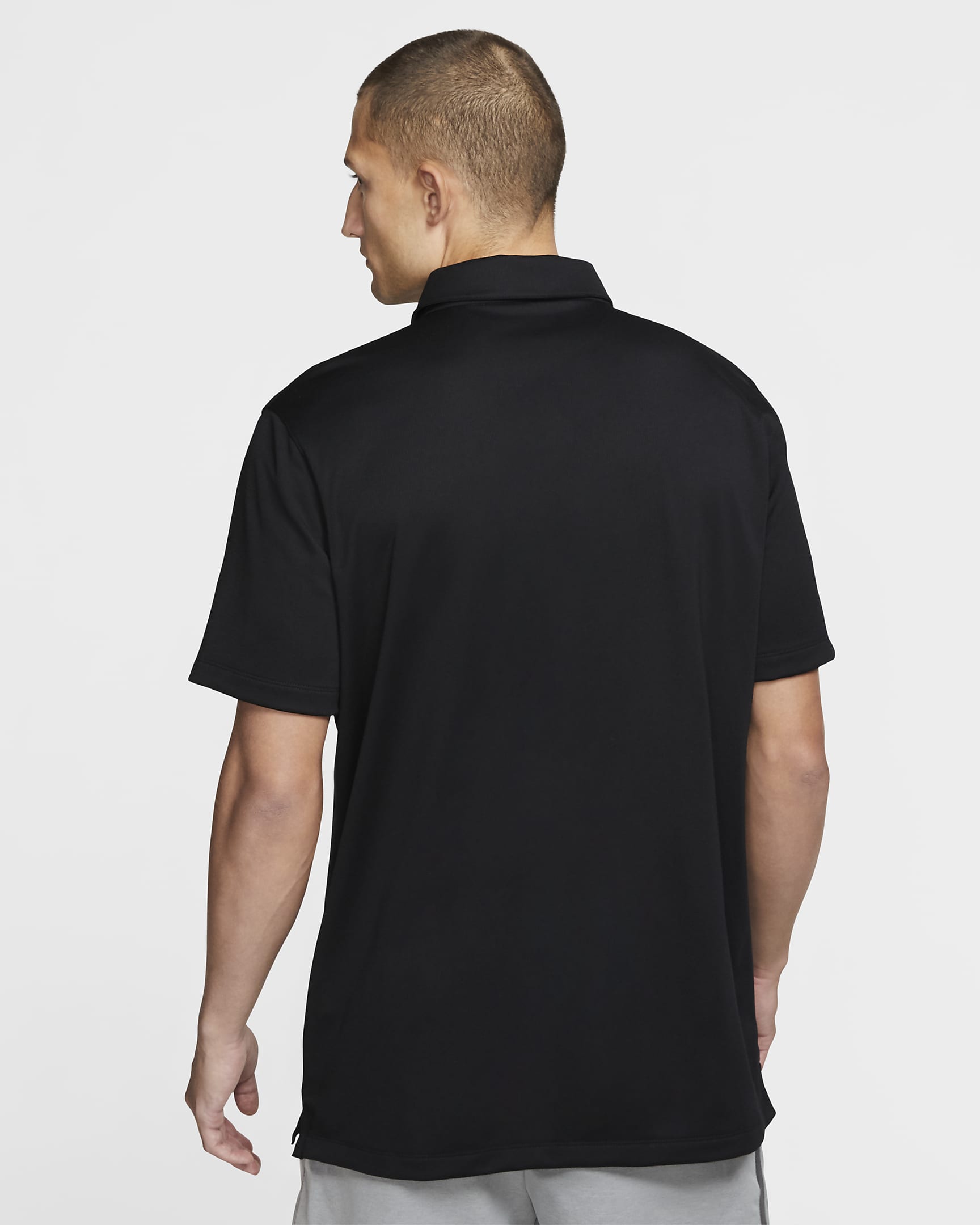 Nike Men's Football Polo - Black/Black/White