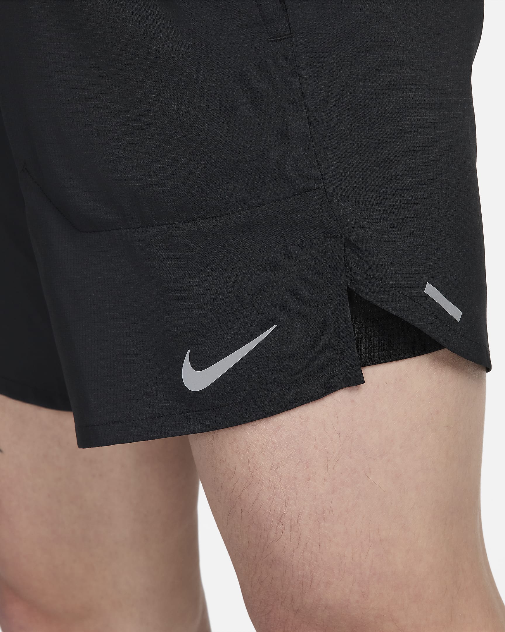 Nike Dri-FIT Stride Men's 18cm (approx.) 2-In-1 Running Shorts - Black/Black/Black