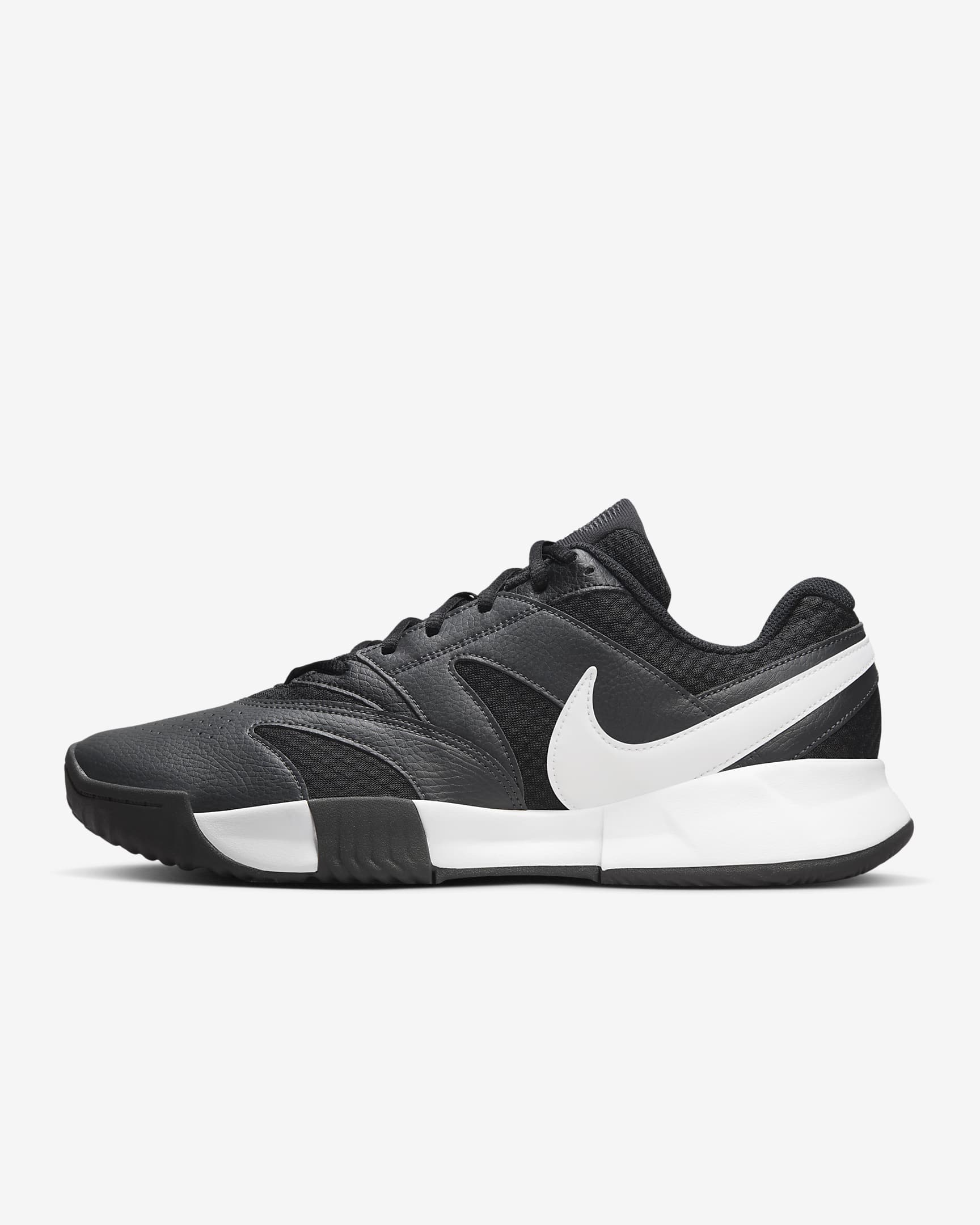 NikeCourt Lite 4 Herren-Tennisschuh für Sandplätze - Schwarz/Anthracite/Weiß