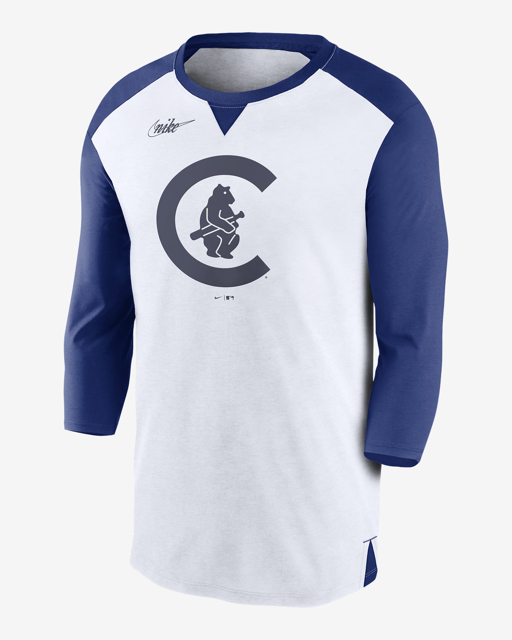 Nike Rewind Colors (MLB Chicago Cubs) Men's 3/4-Sleeve T-Shirt. Nike.com