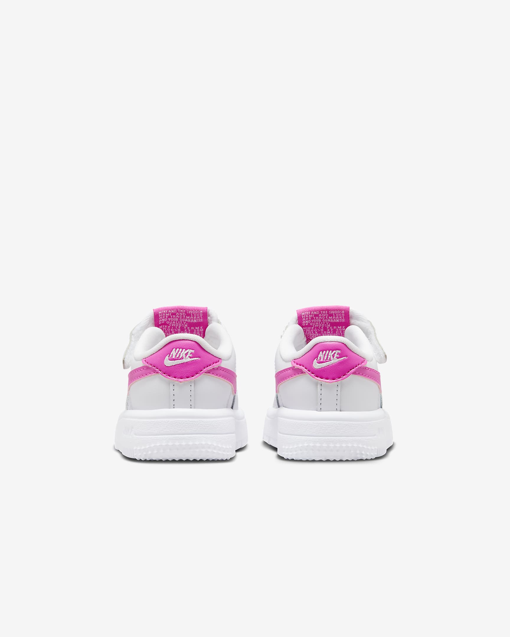 Scarpa Nike Force 1 Low EasyOn – Bebè e Bimbo/a - Bianco/Laser Fuchsia