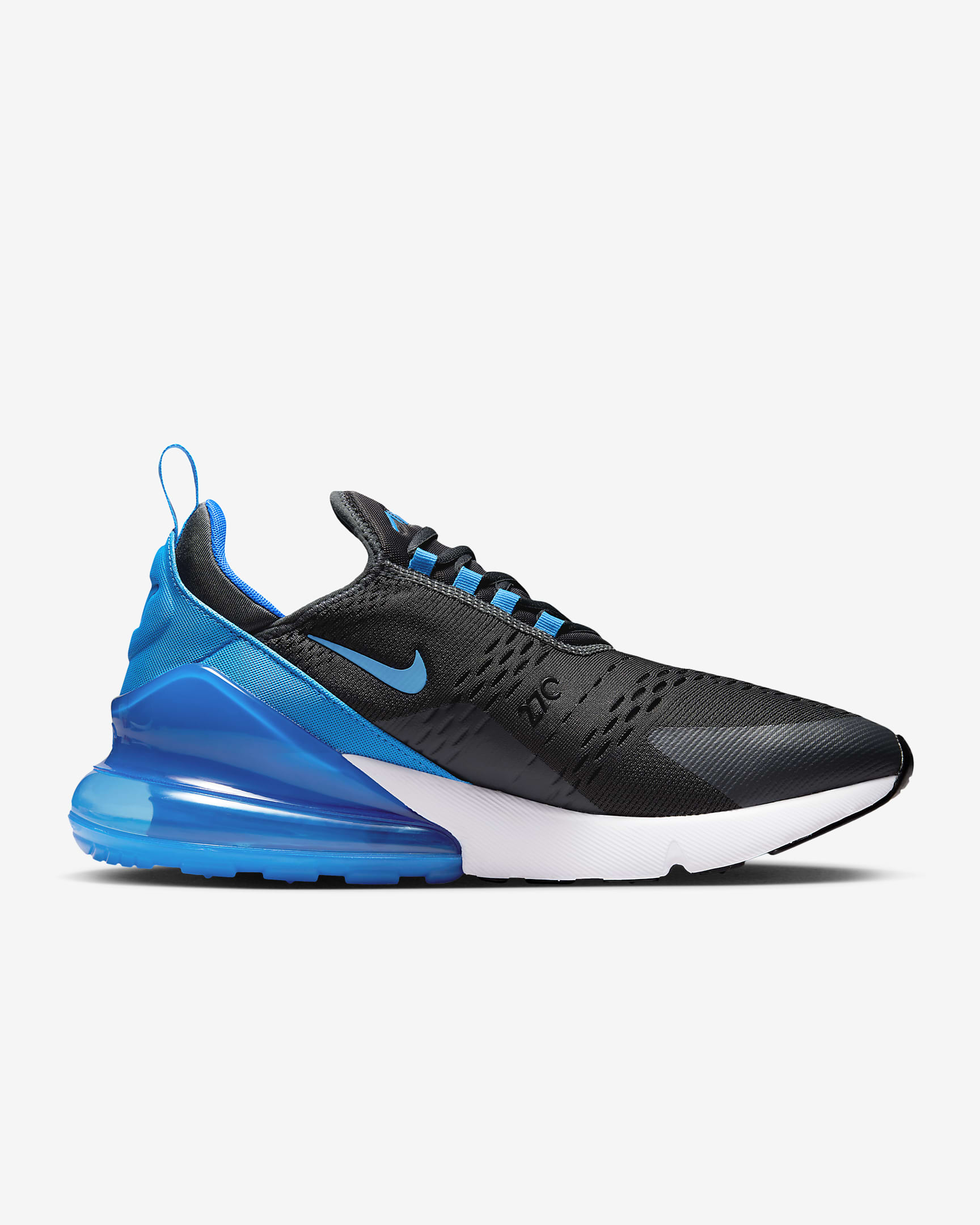 Nike Air Max 270 男鞋 - Anthracite/黑色/白色/Photo Blue