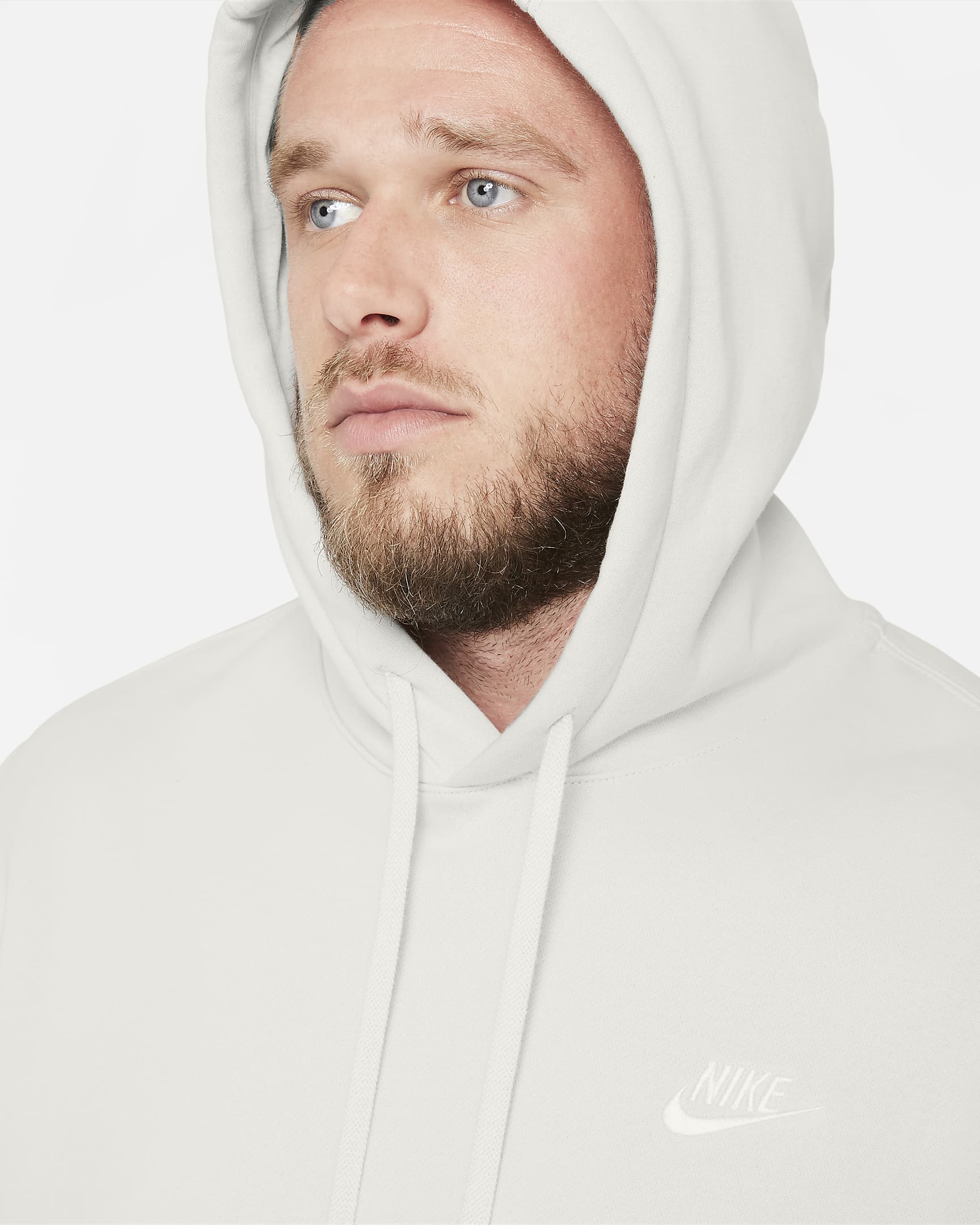 Sudadera con gorro sin cierre Nike Sportswear Club Fleece - Hueso claro/Hueso claro/Blanco