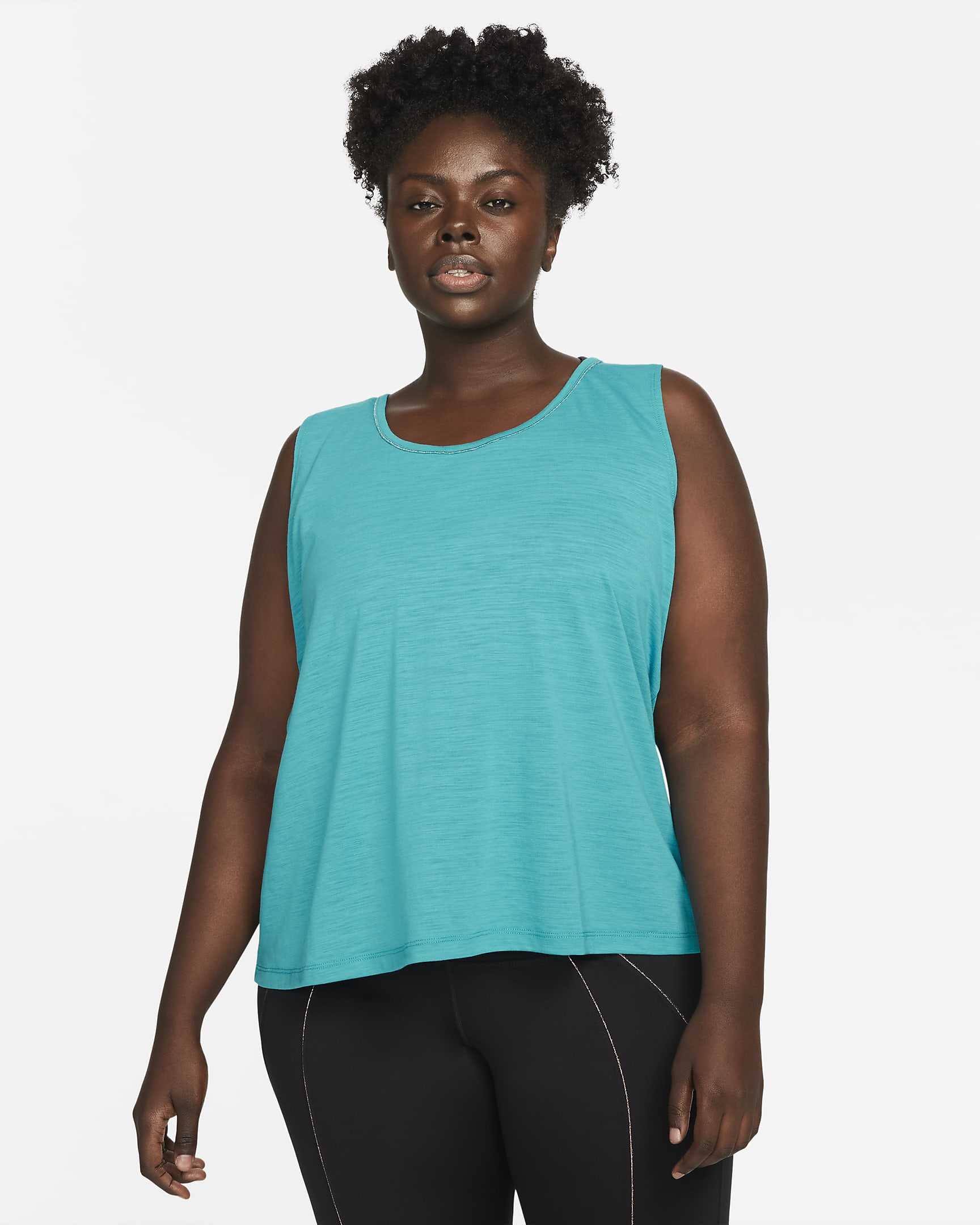 Nike Yoga Dri-FIT Women's Metallic Trim Tank (Plus Size). Nike.com