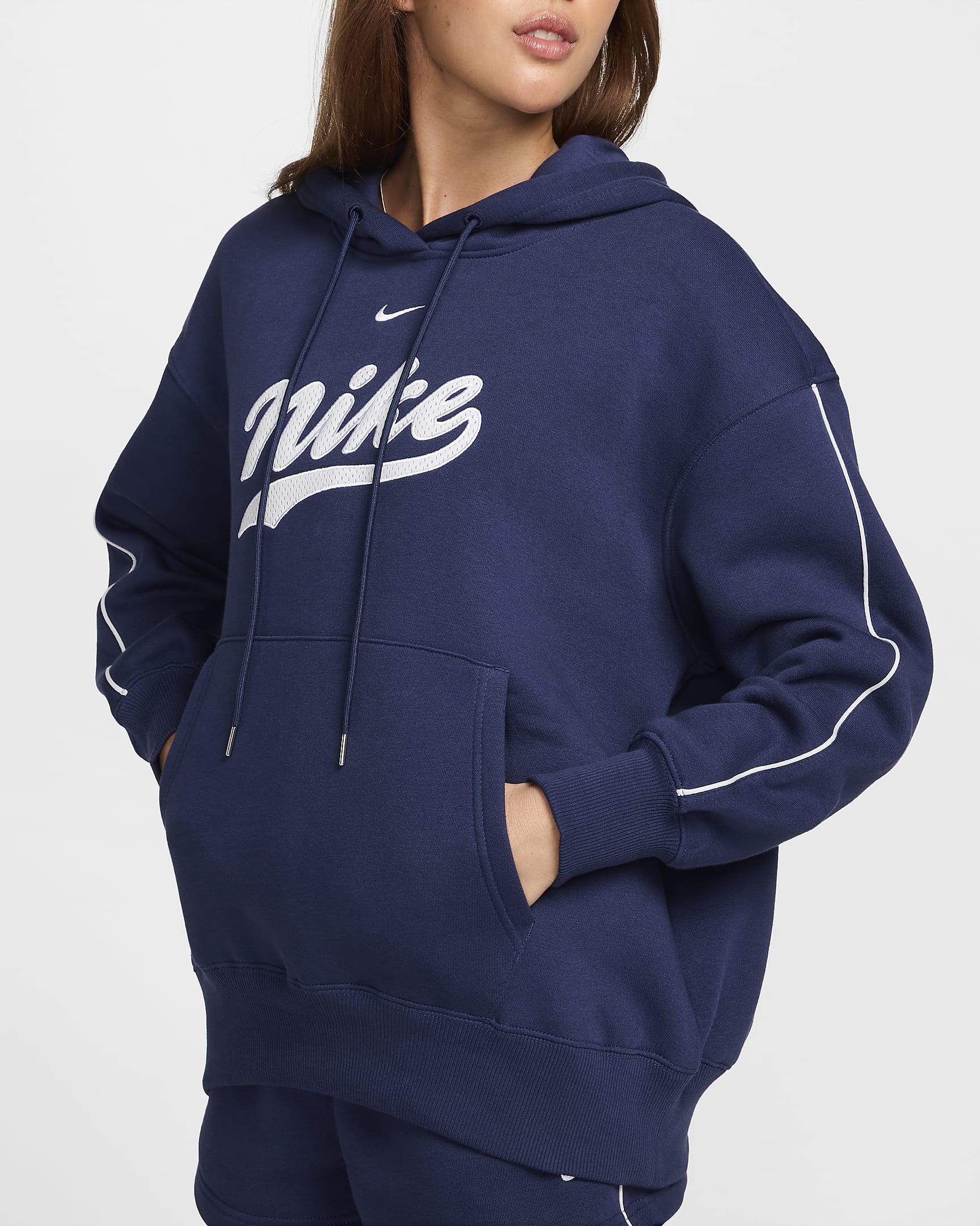 Nike Sportswear Phoenix Fleece hoodie voor dames - Midnight Navy