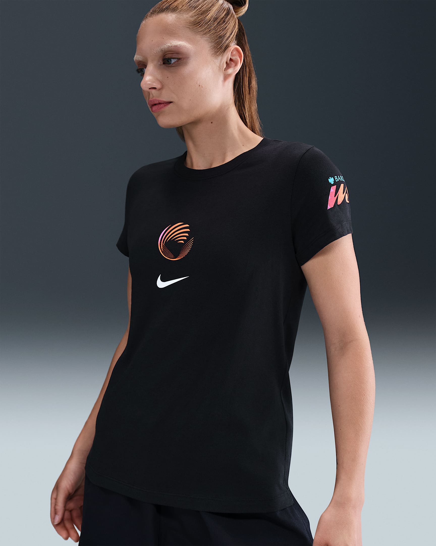 WSL Women's Nike Football T-Shirt - Black