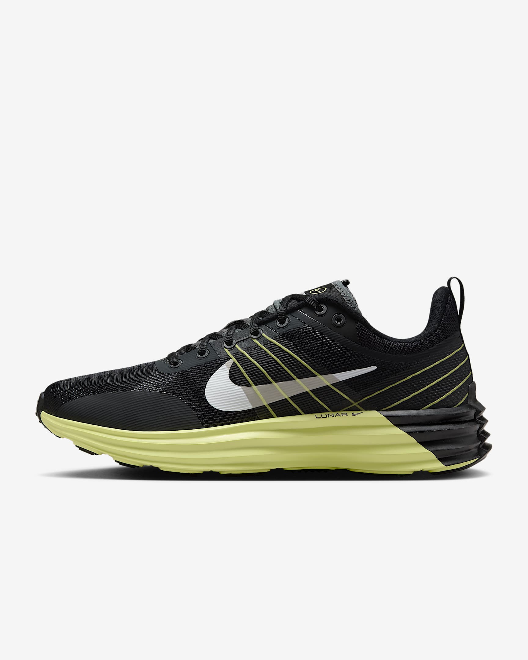 Nike Lunar Roam Men's Shoes - Black/Iron Grey/Light Lemon Twist/White