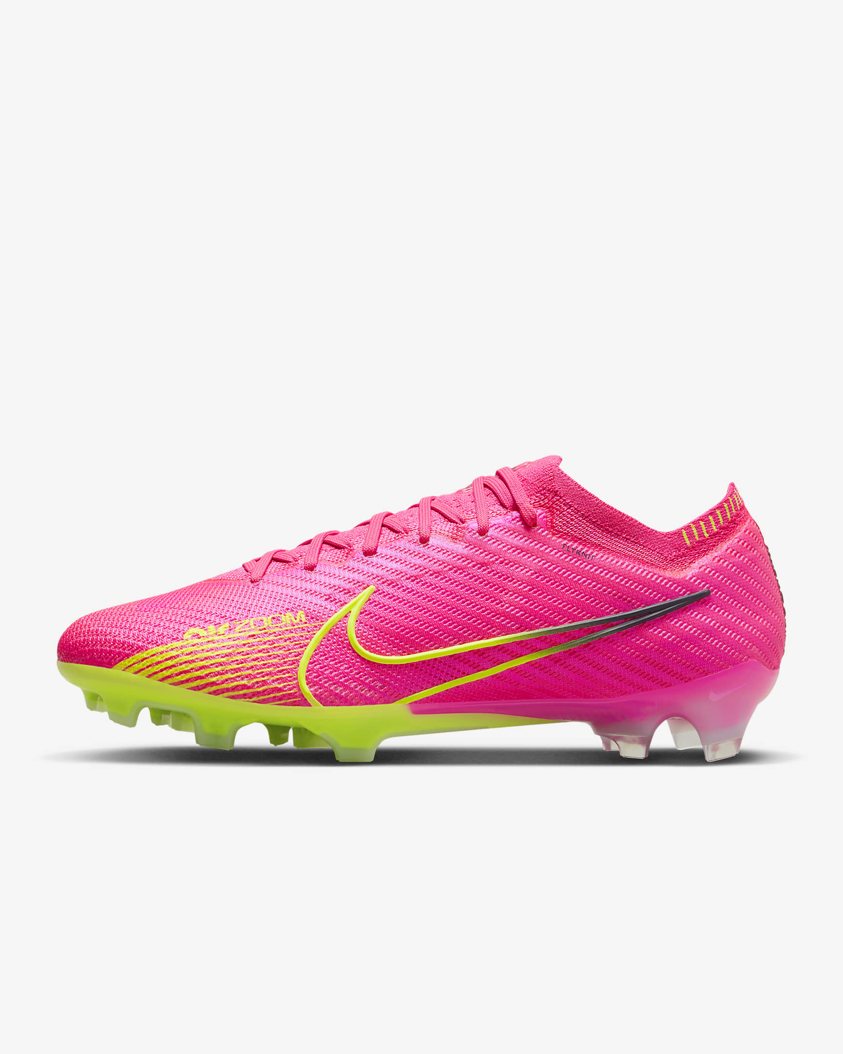 Nike Mercurial Vapor 15 Elite Firm Ground Low-Top Soccer Cleats - Pink Blast/Gridiron/Volt