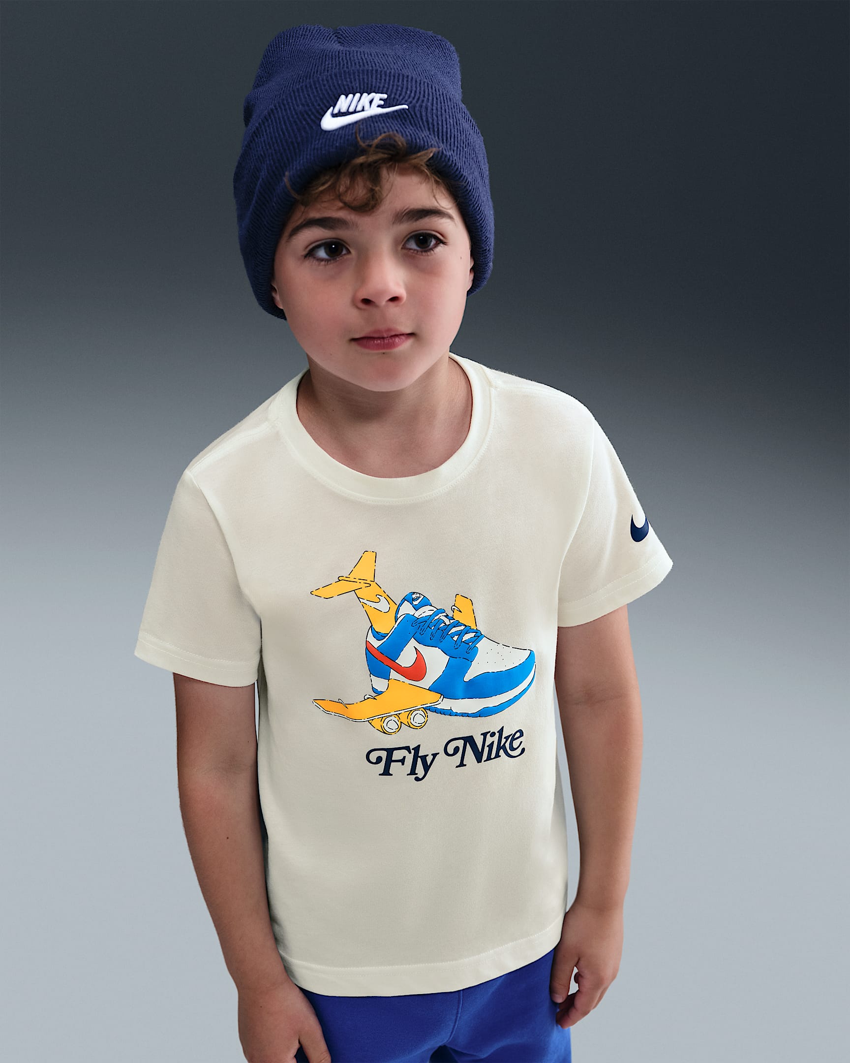 Nike Little Kids' "Fly Nike" T-Shirt - Sail