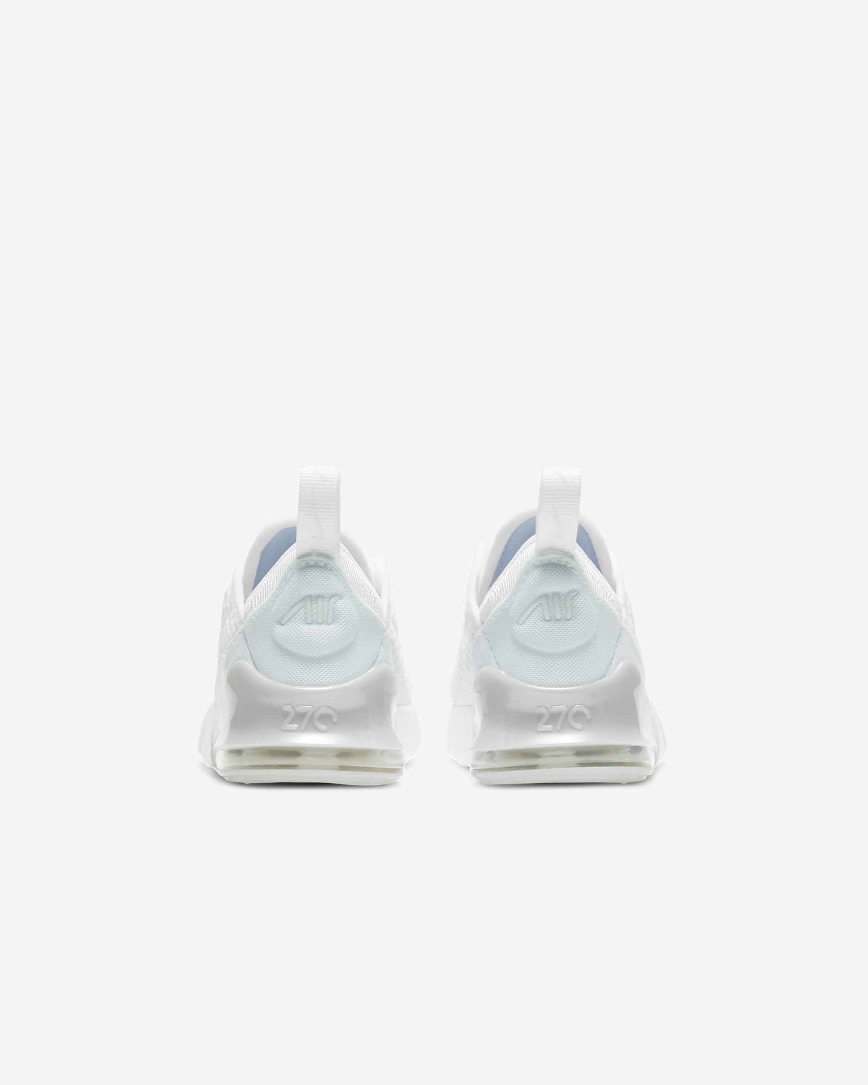 Nike Air Max 270 Baby/Toddler Shoe - White/Metallic Silver/White