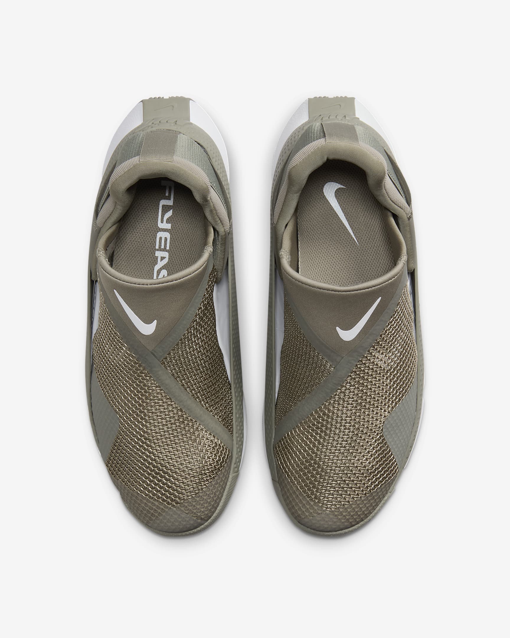 Nike Go FlyEase eenvoudig aan en uit te trekken damesschoenen - Light Army/Zwart/Wit