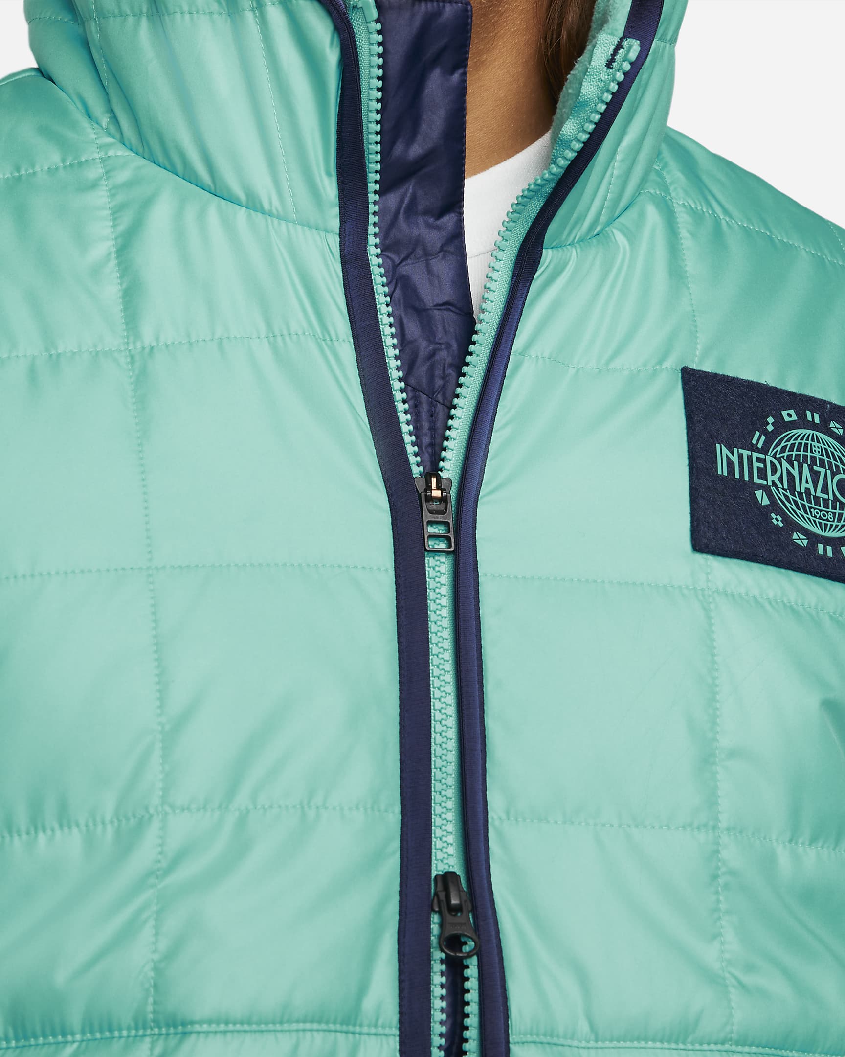 Inter Milan Men's Nike FleeceLined Hooded Jacket. Nike CH