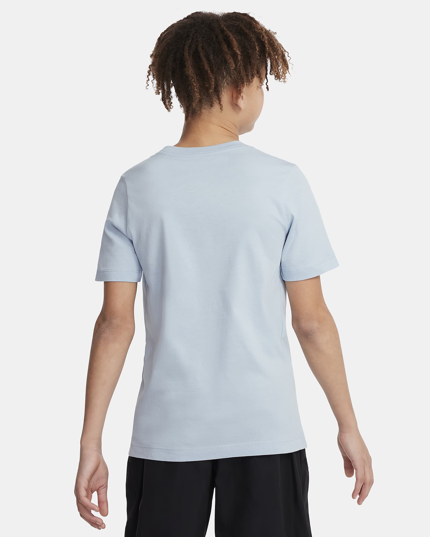 Playera para niños talla grande Nike Sportswear - Azul militar claro