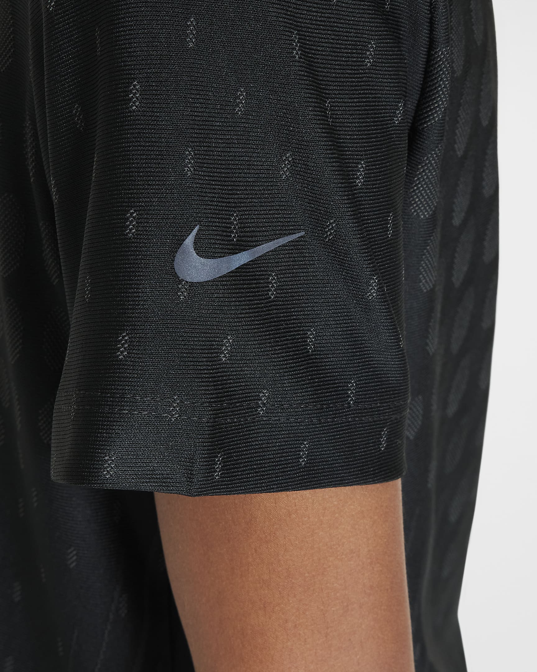 Tričko Nike Dri-FIT ADV s krátkým rukávem pro větší děti (dívky) - Černá/Dark Smoke Grey/Černá