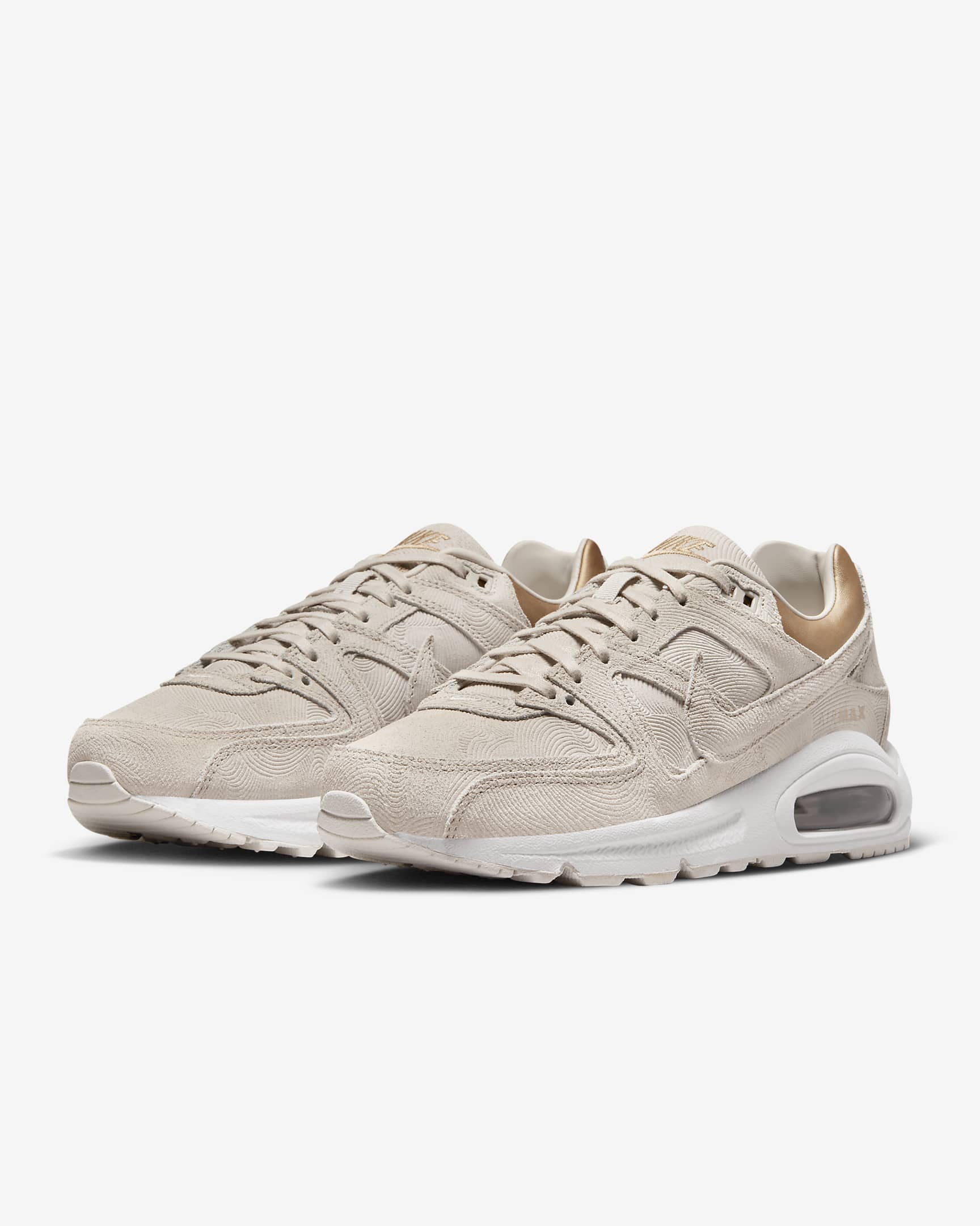 Nike Air Max Command Premium Women's Shoes - Gamma Grey Heather/Metallic Golden Tan/Gamma Grey Heather