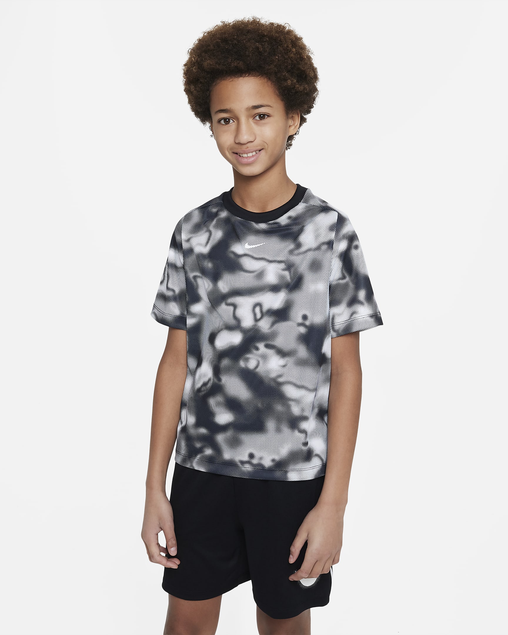 Nike Dri-FIT Multi+ Older Kids' (Boys') Printed Training Top. Nike BG