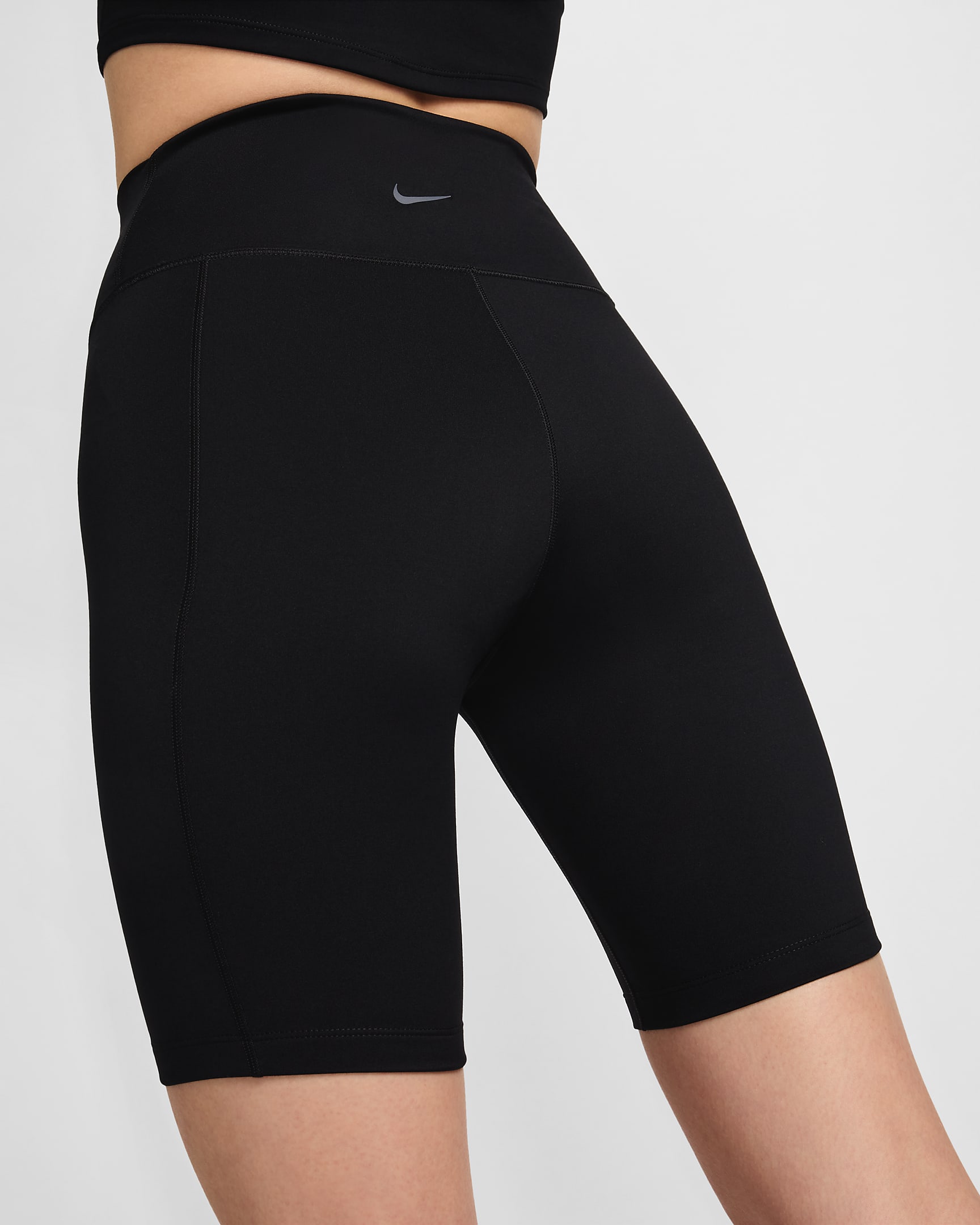 Nike One Leak Protection: Period Women's High-Waisted 20cm (approx.) Biker Shorts - Black/Black