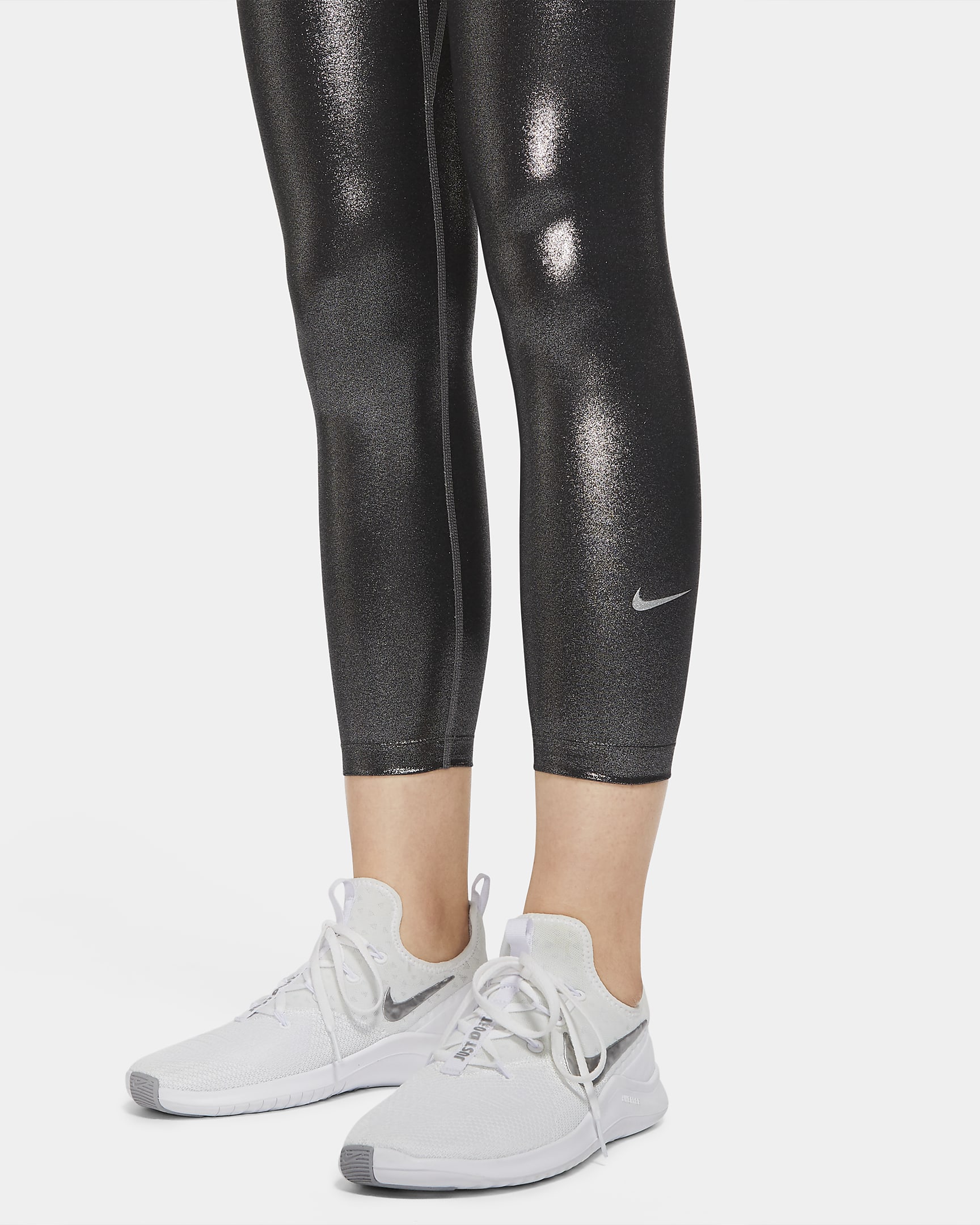 Nike One Icon Clash Women's Mid-Rise 7/8 Shimmer Leggings. Nike JP