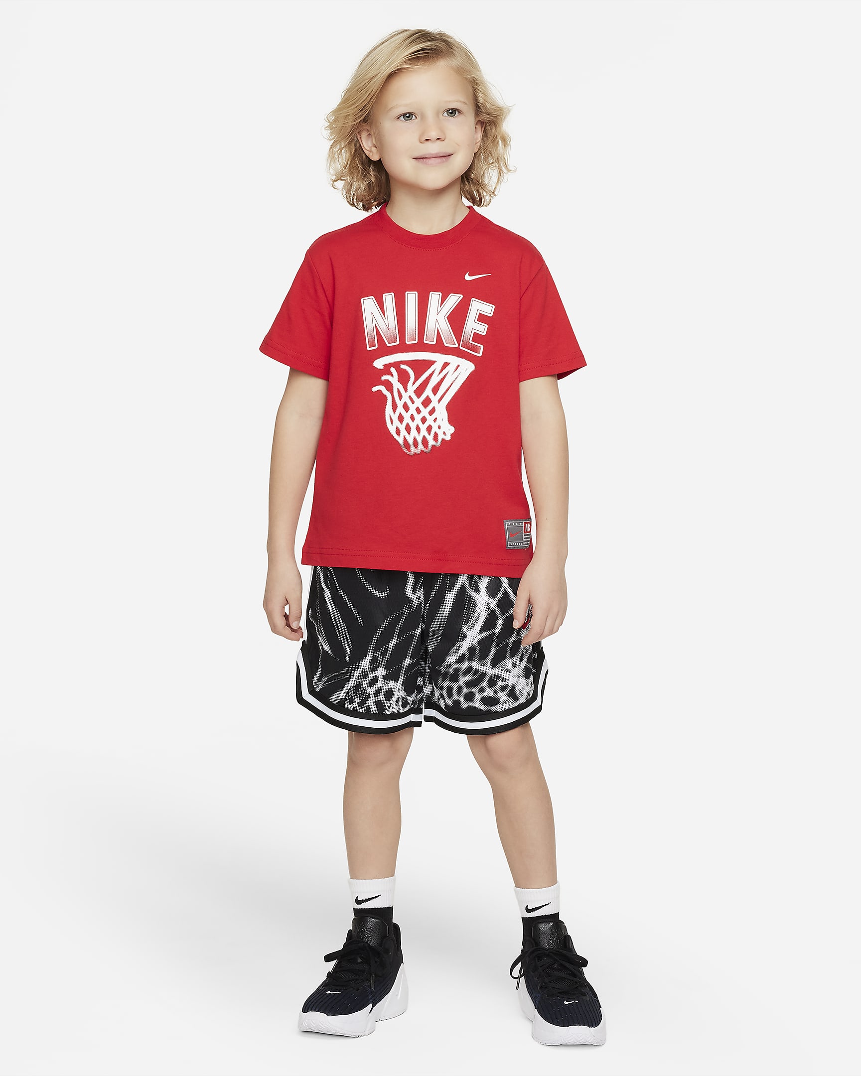 Nike Culture of Basketball Little Kids' Dri-FIT Mesh Shorts Set. Nike.com