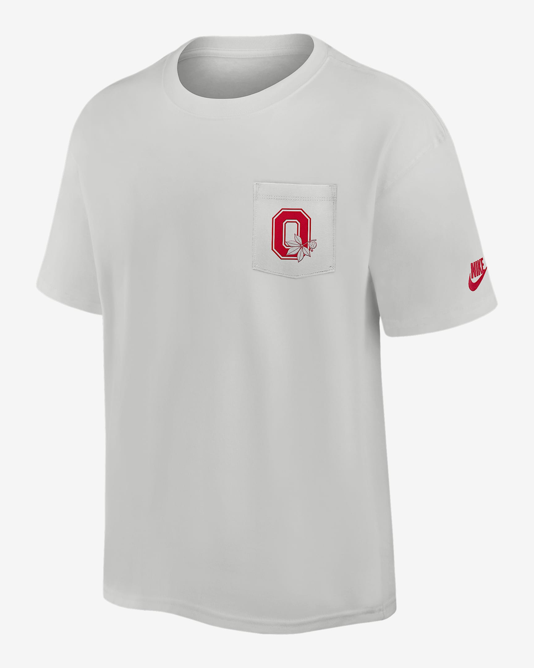 Ohio State Legacy Max90 Pocket 2-Hit Men's Nike College T-Shirt - Photon Dust