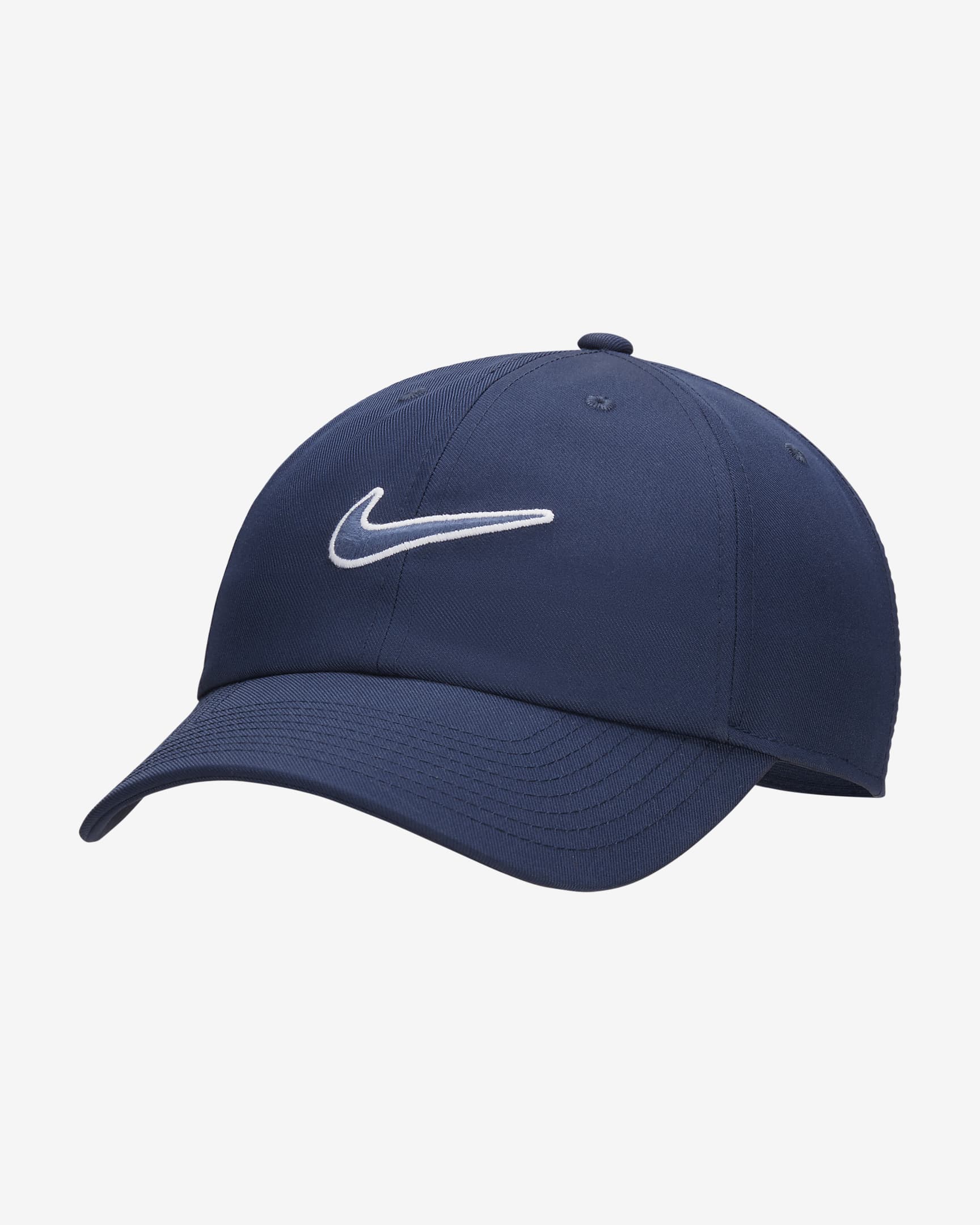 Czapka o nieusztywnianej konstrukcji Swoosh Nike Club - Midnight Navy/Midnight Navy