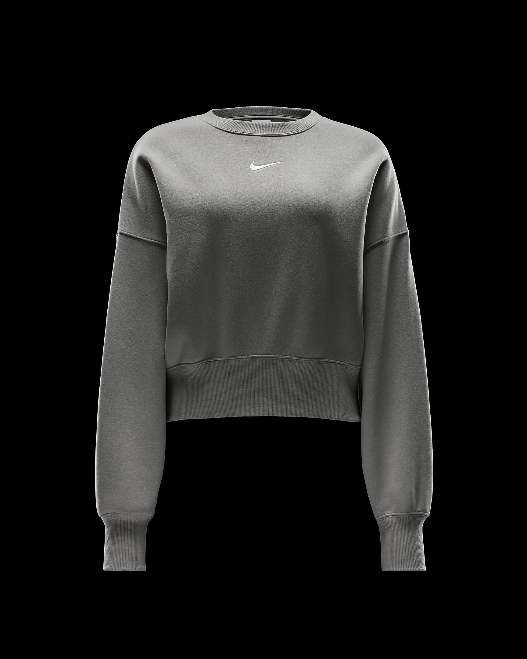 Sudadera sin cierre de cuello redondo extra oversized para mujer Nike Sportswear Phoenix Fleece - Militar claro/Vela