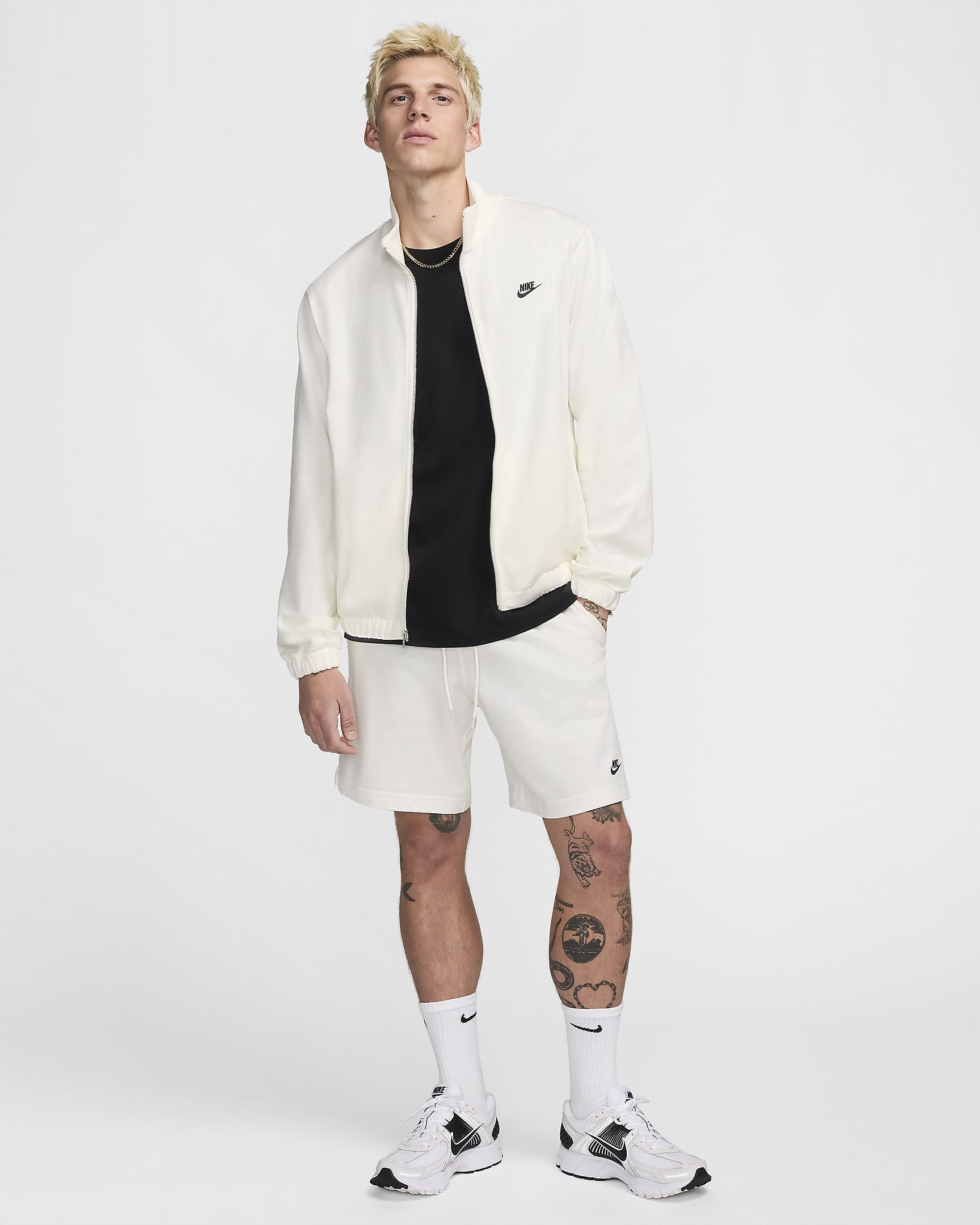 Nike Club Men's Knit Jacket - Sail/Sail/Black