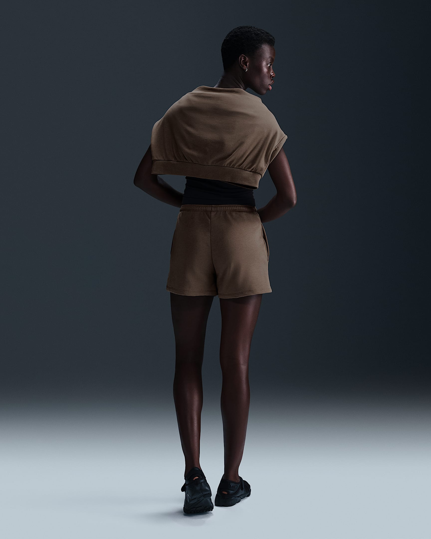 nike women's terry shorts