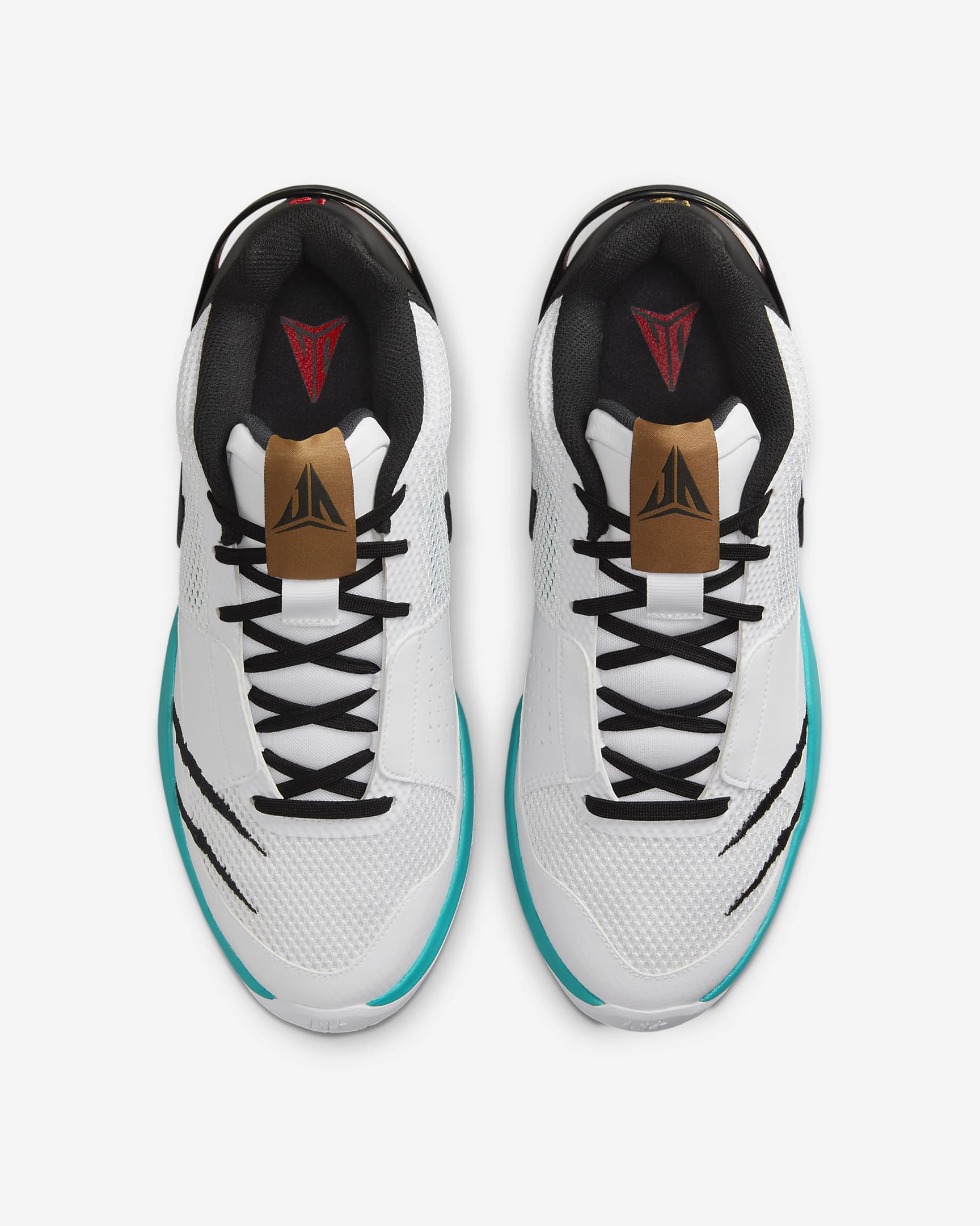 Ja 1 "Scratch" EP Basketball Shoes - White/Turbo Green/University Red/Black