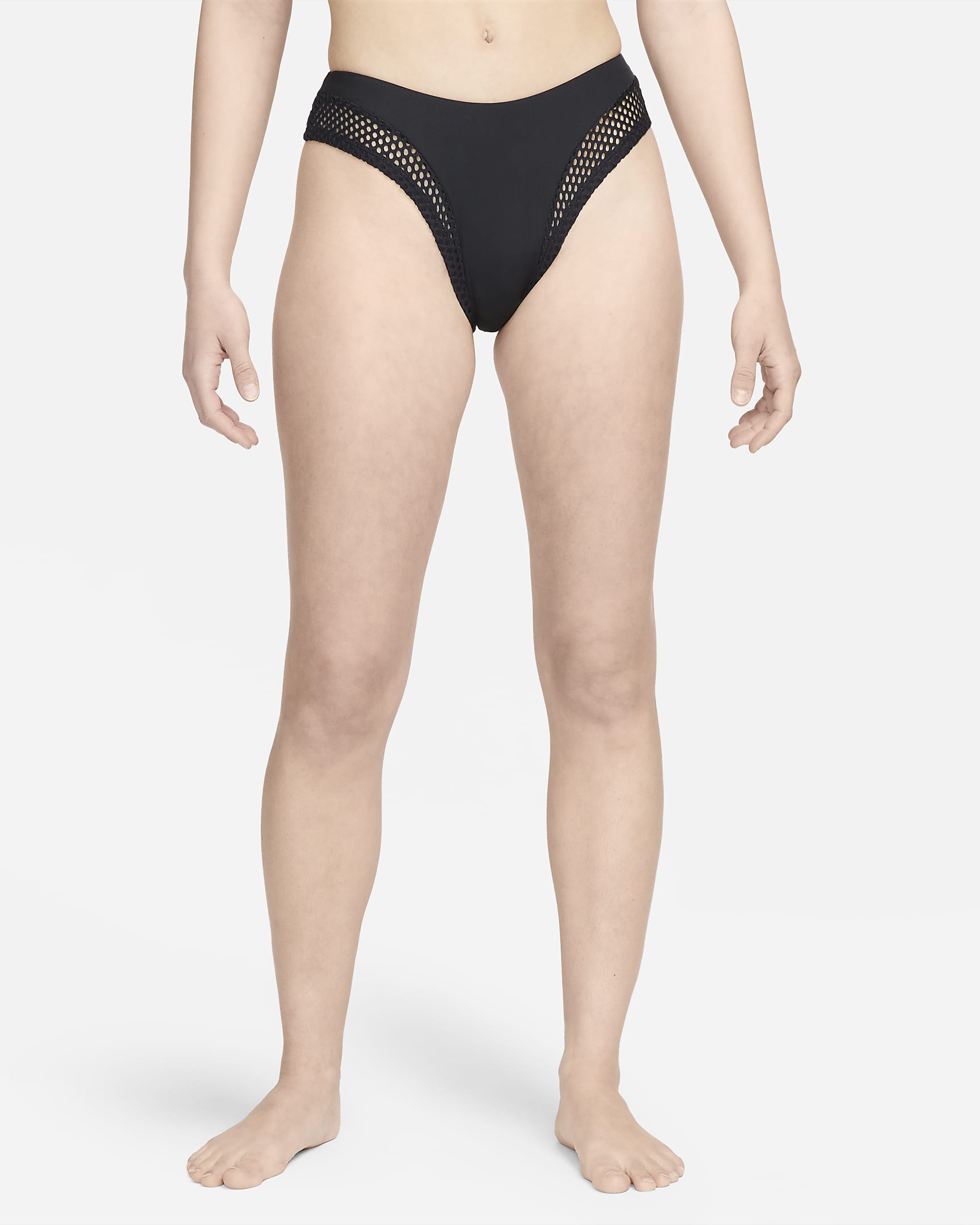 Nike Women's Cheeky Sling Bikini Swim Bottom - Black